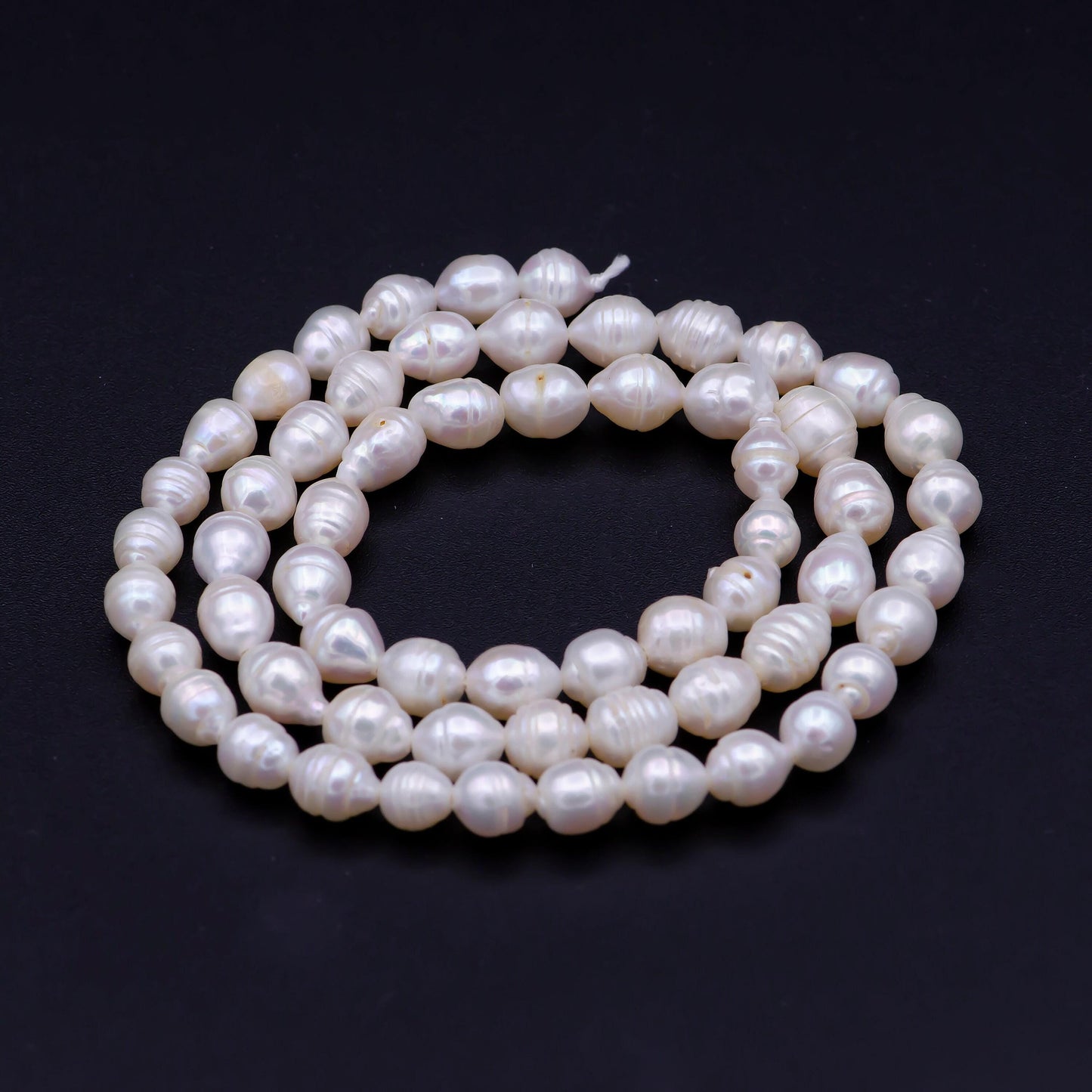 Aaa pearls beads genuine freshwater pearl 4.5mm - 5.8mm small potato oval potato pearl white per strand wholesale - wa-817