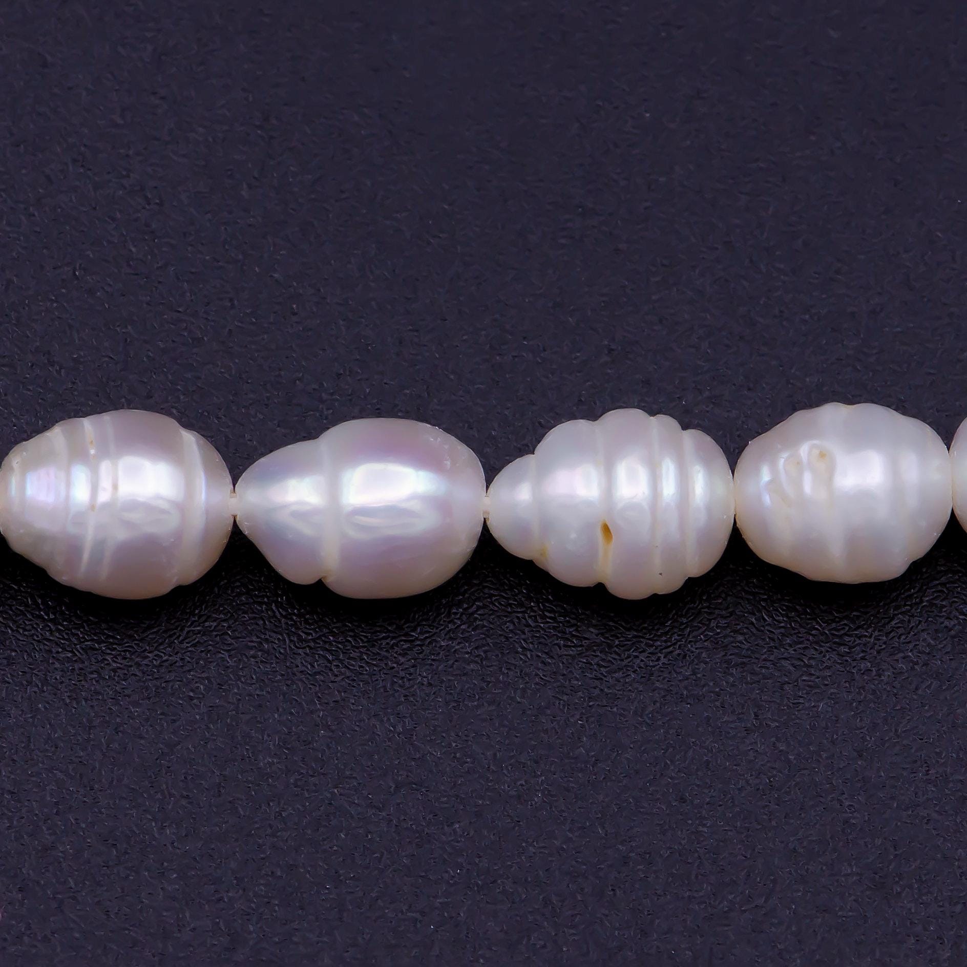 Aaa pearls beads genuine freshwater pearl 4.5mm - 5.8mm small potato oval potato pearl white per strand wholesale - wa-817