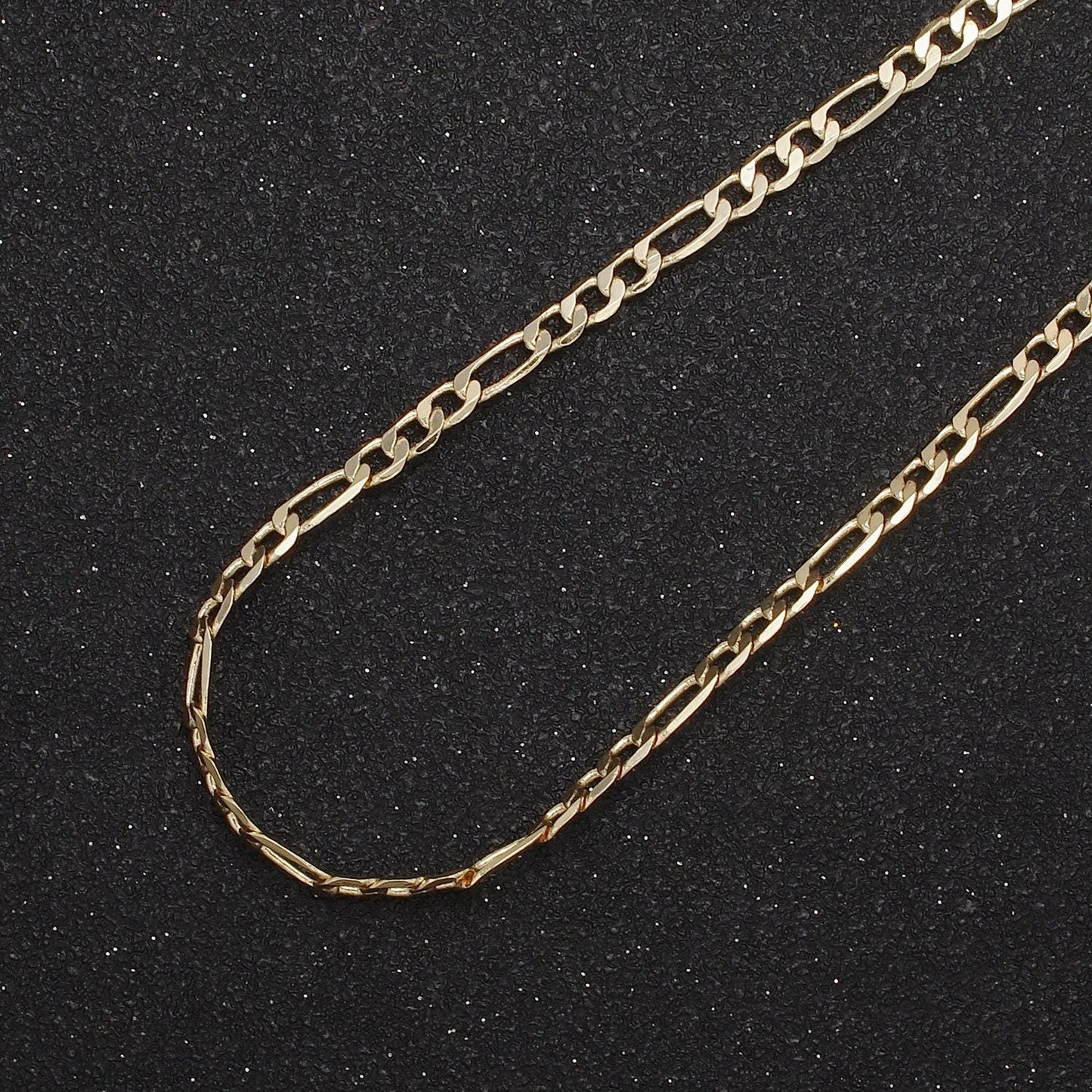 24k gold filled figaro necklace • minimalist necklace chain • unisex figaro chain • figaro 16" 18" 20" chains ready to wear wa-677