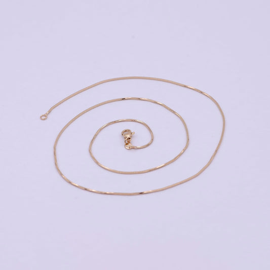 Rose gold snake chain rose gold plated cocoon finished chain, 20 inches layering necklace with lobster clasps | wa-614