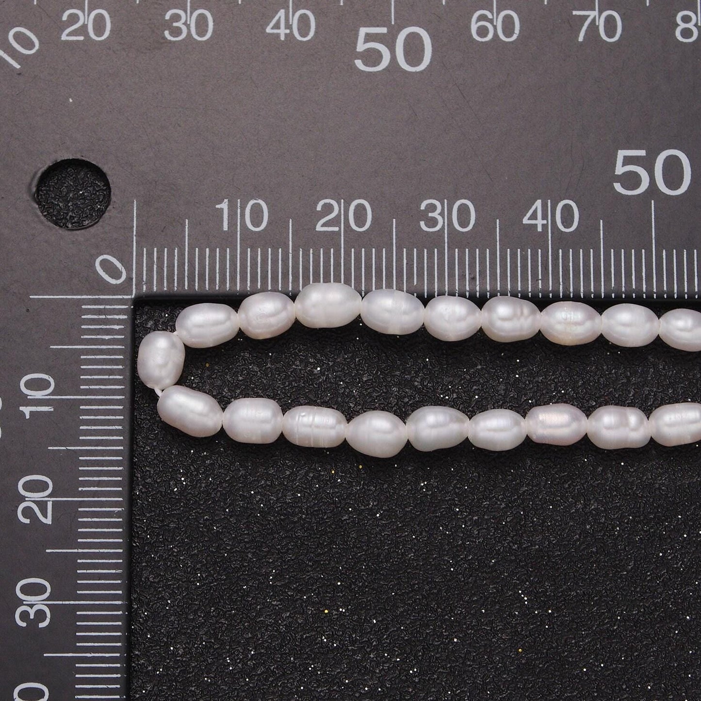 Dainty small pearl necklace, rice pearl necklace finished in gold filled for minimalist jewelry | wa-611