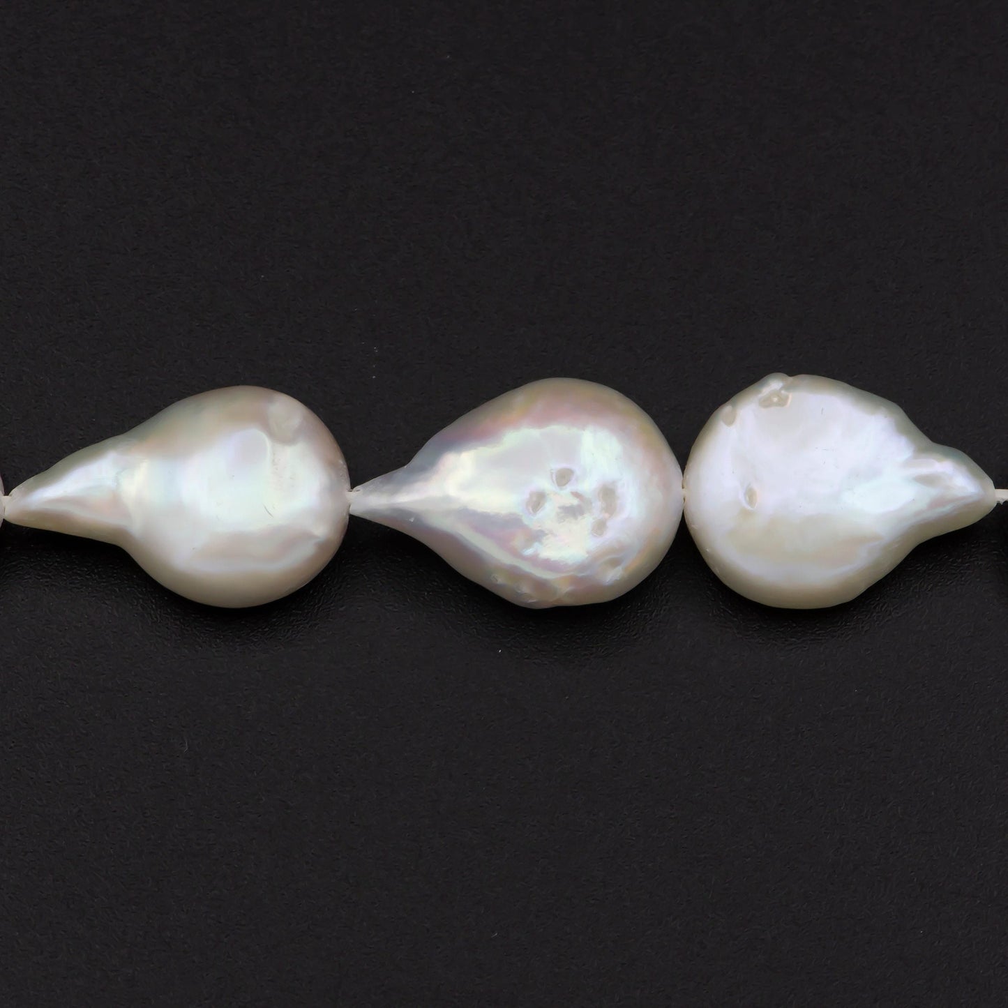 9.5-13.2mm genuine natural freshwater baroque pearl beads, big size irregular keishi pearl beads, bridesmaid wedding pearls necklace wa-582