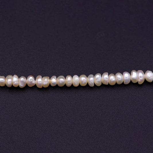 2.9mm-3.8mm white potato freshwater pearls,seed pearl,small size pearl, genuine pearl bead strand supply for jewelry making wa-570