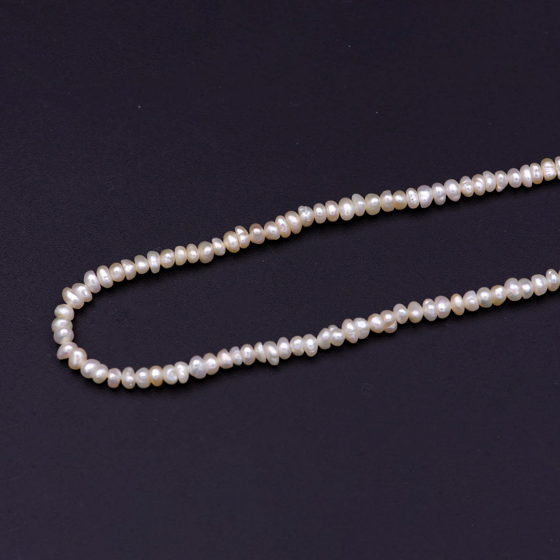 2.9mm-3.8mm white potato freshwater pearls,seed pearl,small size pearl, genuine pearl bead strand supply for jewelry making wa-570