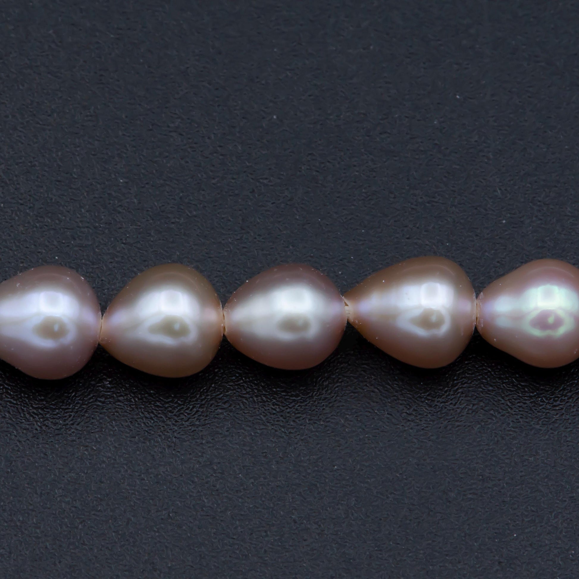 Aaa 5.5mm pink champagne rice freshwater pearl teardrop pearl per strand wholesale bulk - wa-564