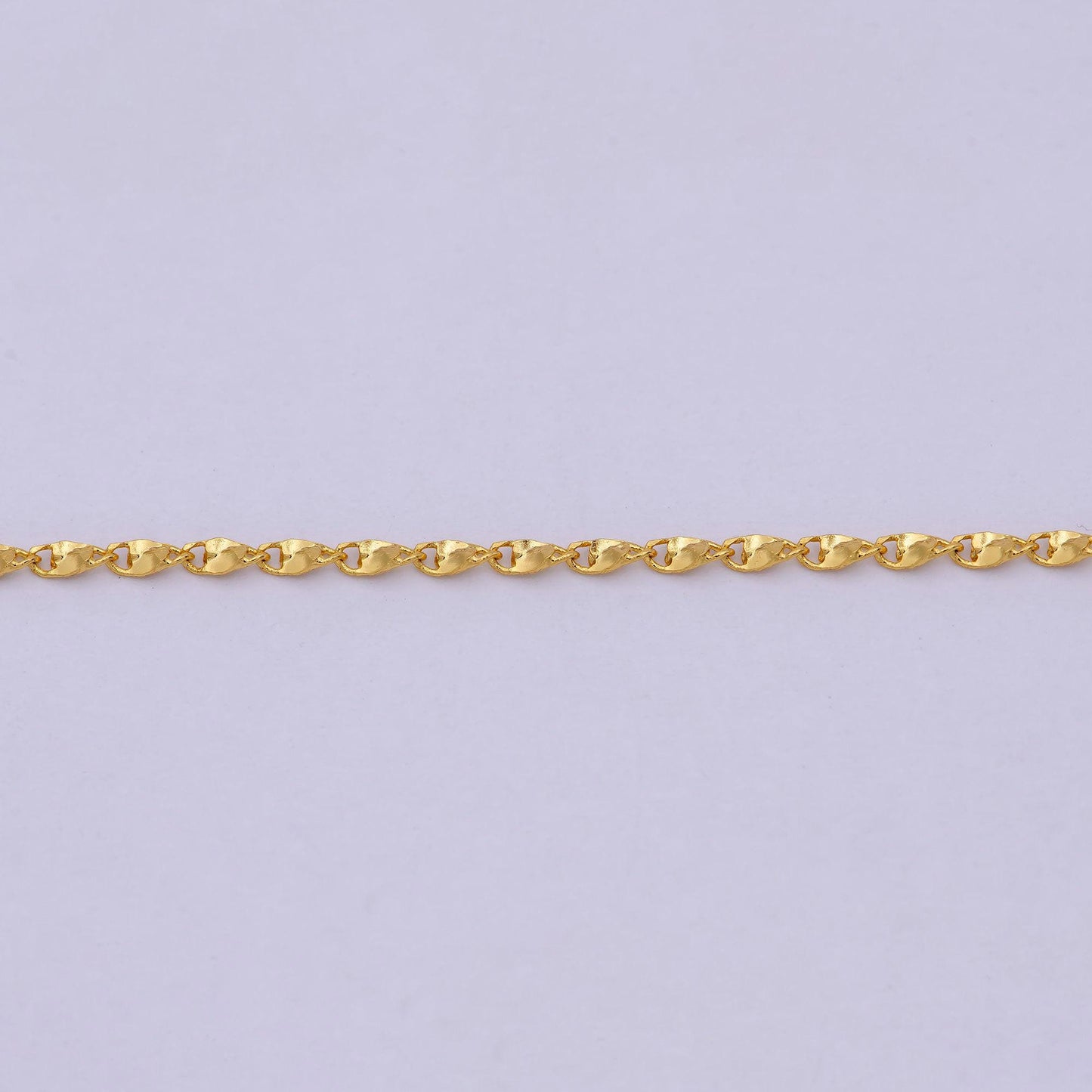 Fancy link chain necklace 18 inch long 1.5 mm thick ready to wear 24k gold filled chain | wa-537
