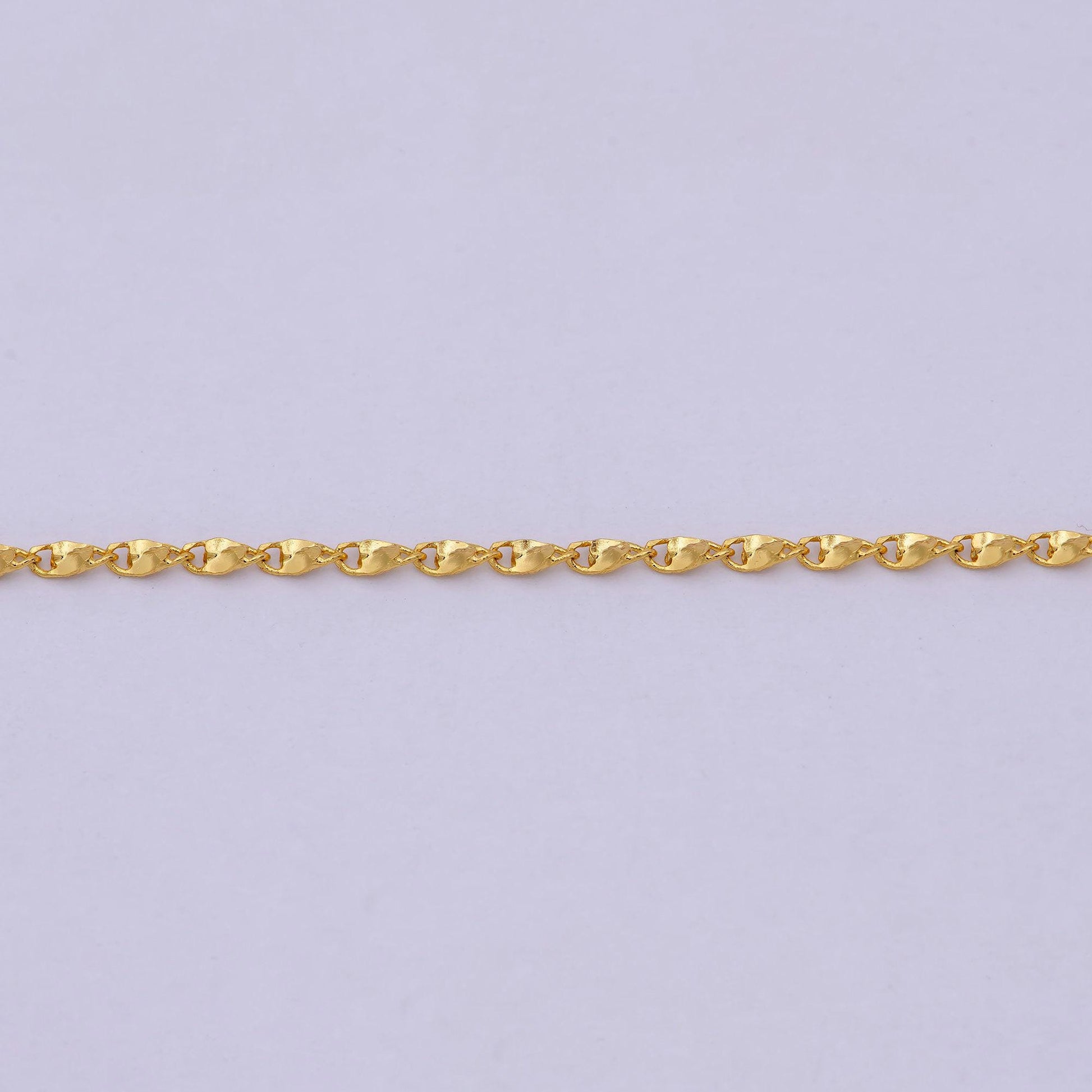 Fancy link chain necklace 18 inch long 1.5 mm thick ready to wear 24k gold filled chain | wa-537