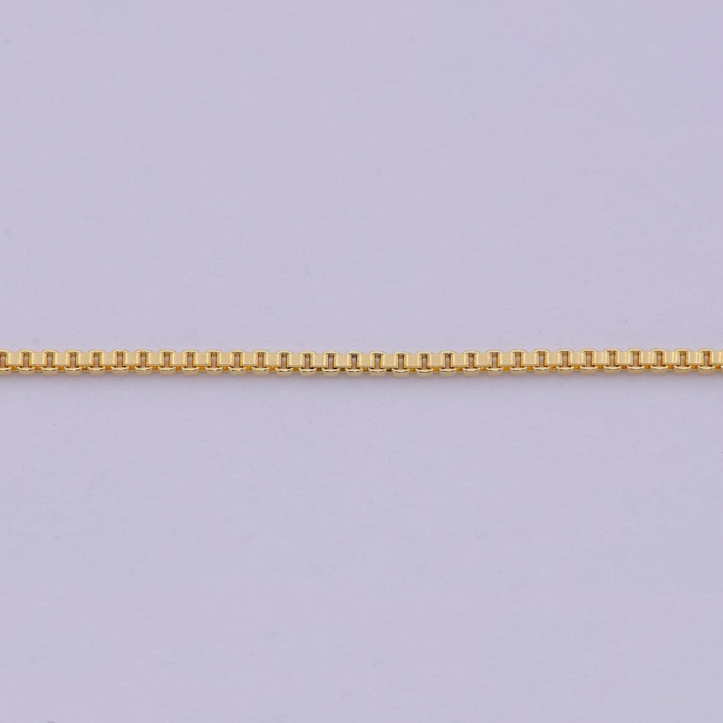 Dainty gold box chain necklace 1.2mm, classic box chain layered necklace, everyday necklace, simple chain, minimalist - wa-524