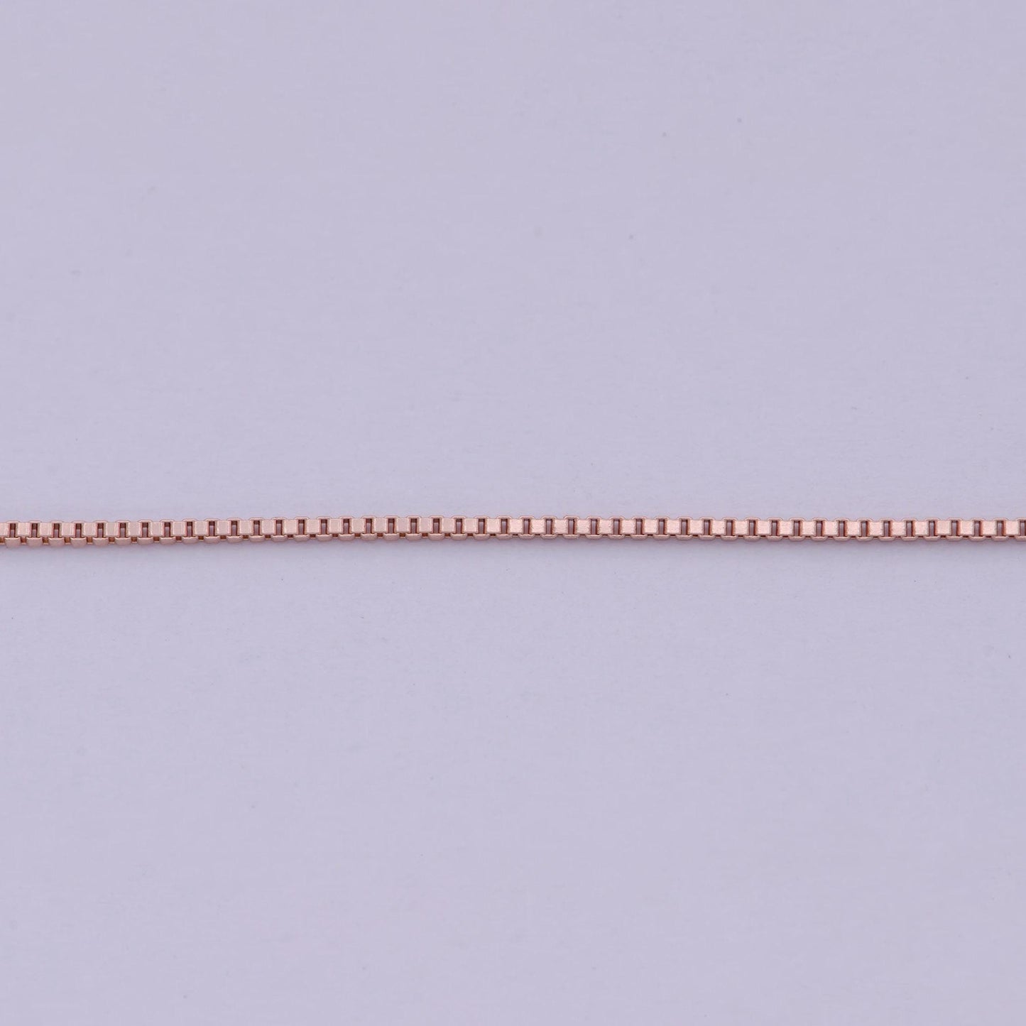 18 inch rose gold box chain necklace 0.7 mm, delicate dainty layered necklace, everyday necklace, simple chain, minimalist - wa-522