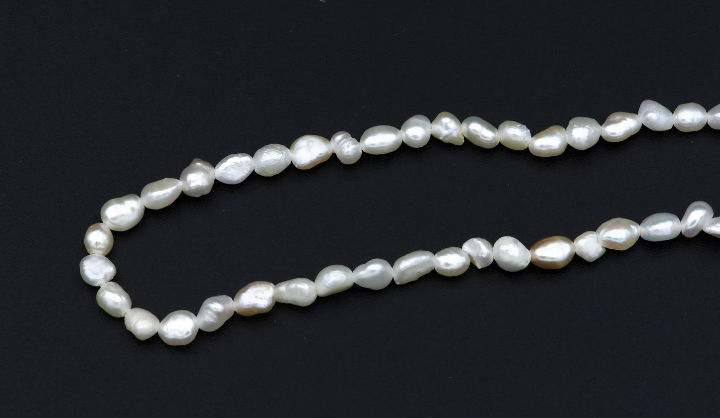 Baroque freshwater seed necklace, layering necklace, pearl necklace, beaded necklace, dainty necklace wedding jewelry christmas gift,wa-512