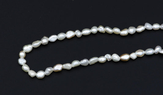 Baroque freshwater seed necklace, layering necklace, pearl necklace, beaded necklace, dainty necklace wedding jewelry christmas gift,wa-512