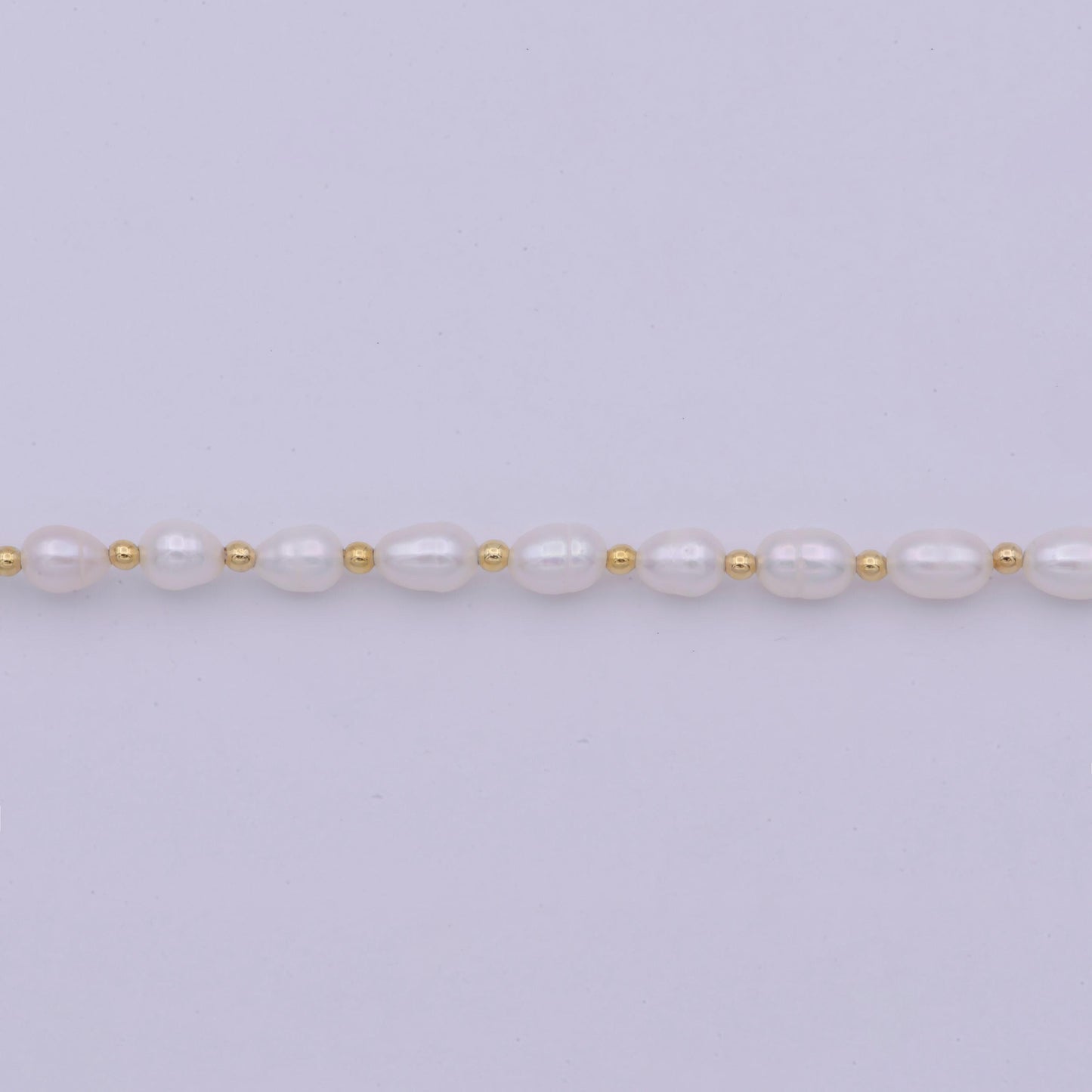 White freshwater pearl necklace, gold filled beads necklace, dainty pearl necklace, necklaces for women, 5 mm pearl necklace16.5",wa-509