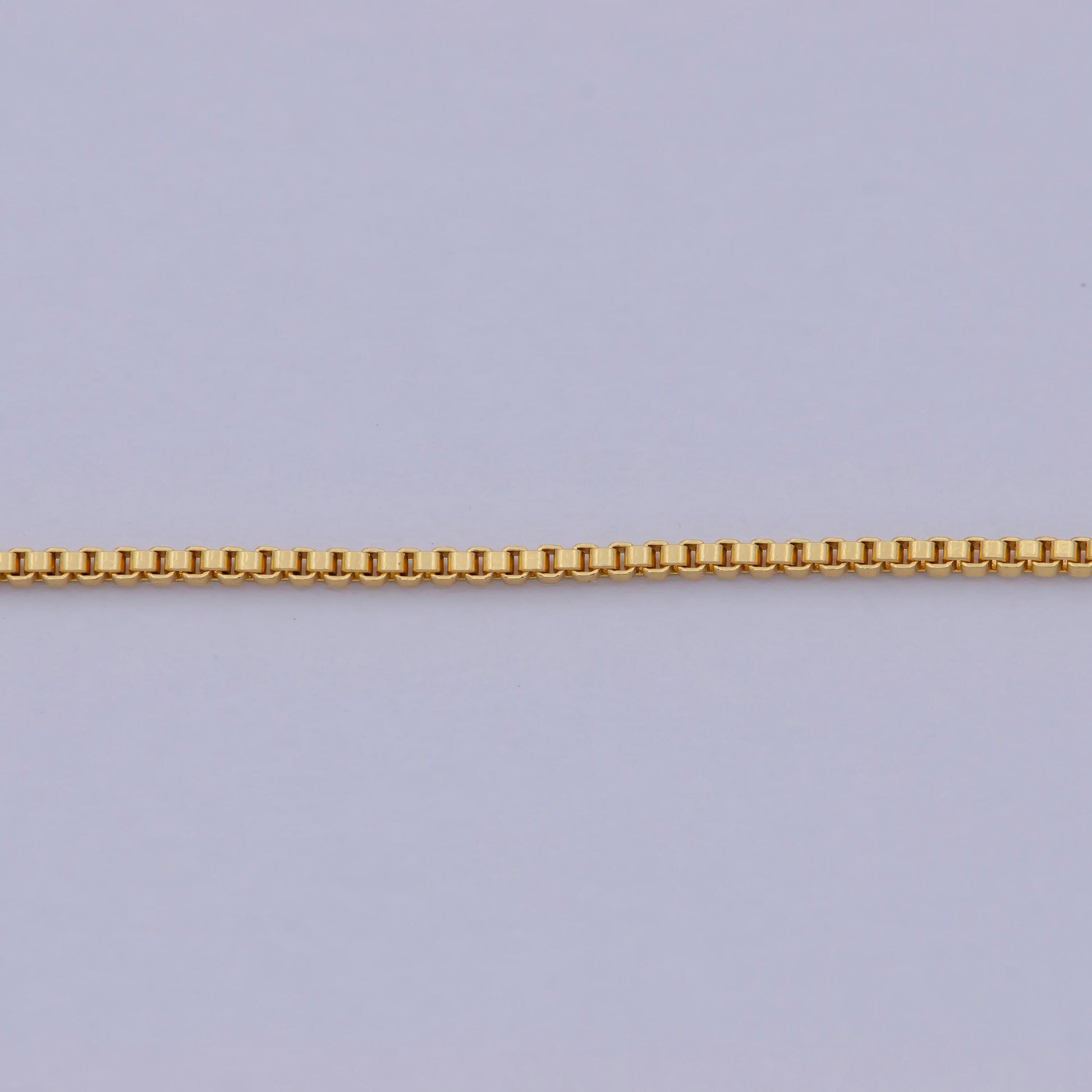 1pc 23.5'' ready to wear gold square box chain necklace, layering dainty box chain for jewelry making with pendant charm ,wa- 470