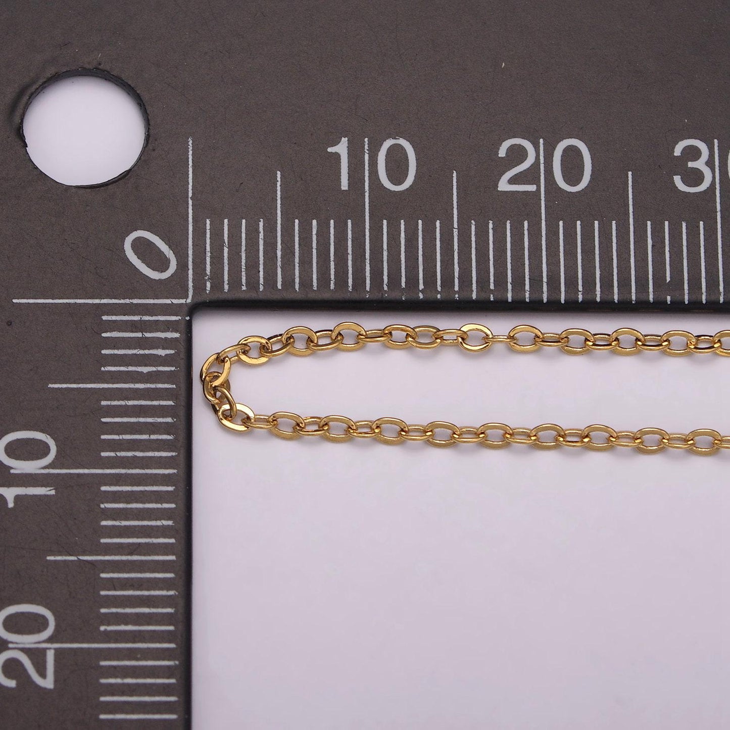 1pc ready to use gold rolo necklace chain,layering box rolo chain dainty necklace, for pendant charm necklace making | wa-438, wa-439
