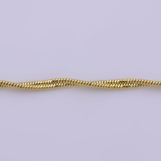 1pc 17.6" 1.4 mm singapore gold herringbone necklace chain, twisted layering chain dainty necklace,for pendant charm necklace making, wa-398