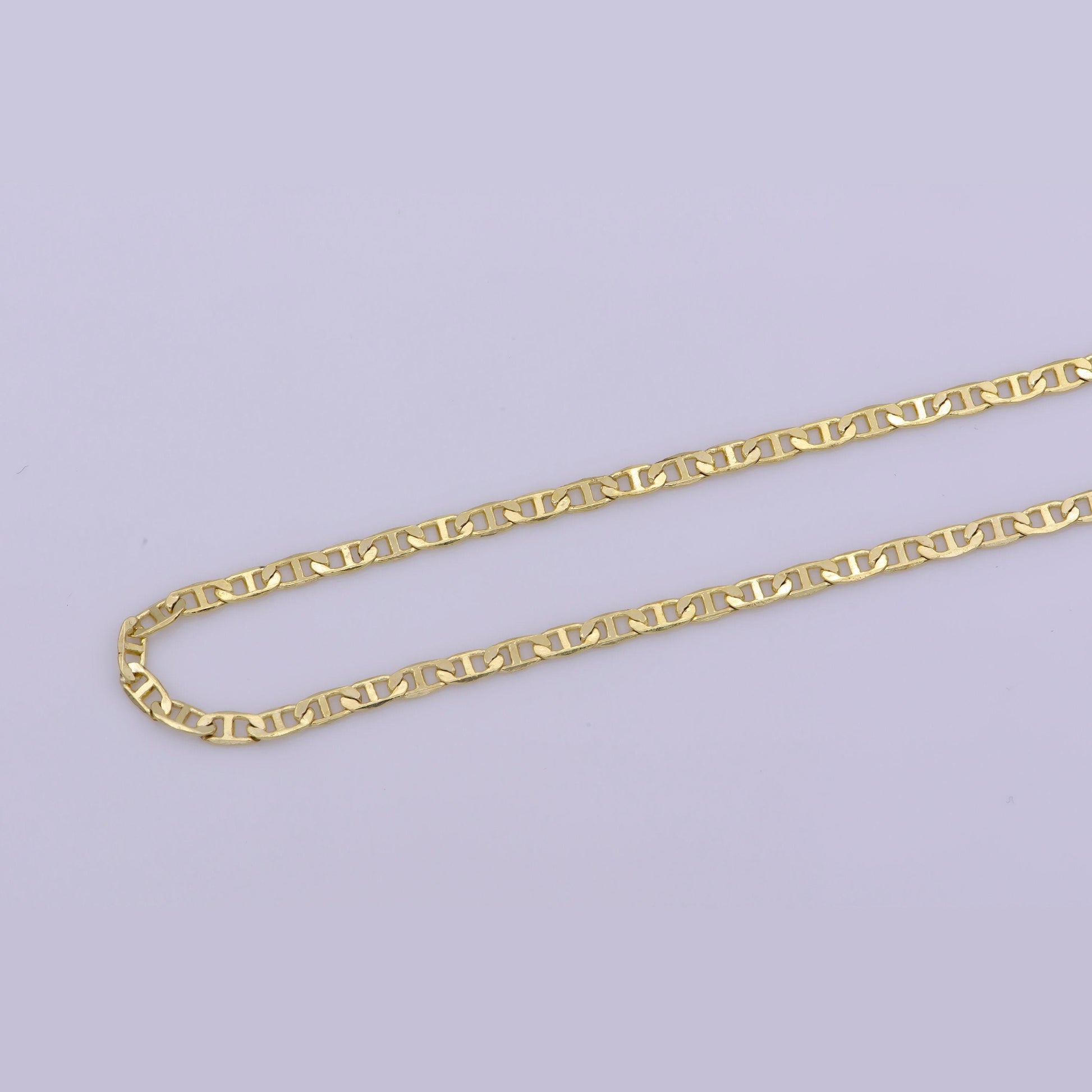 1pc 15.7'' figure 8 gold anchor necklace chain, layering mariner chain dainty necklace,for pendant charm necklace making, wa-391