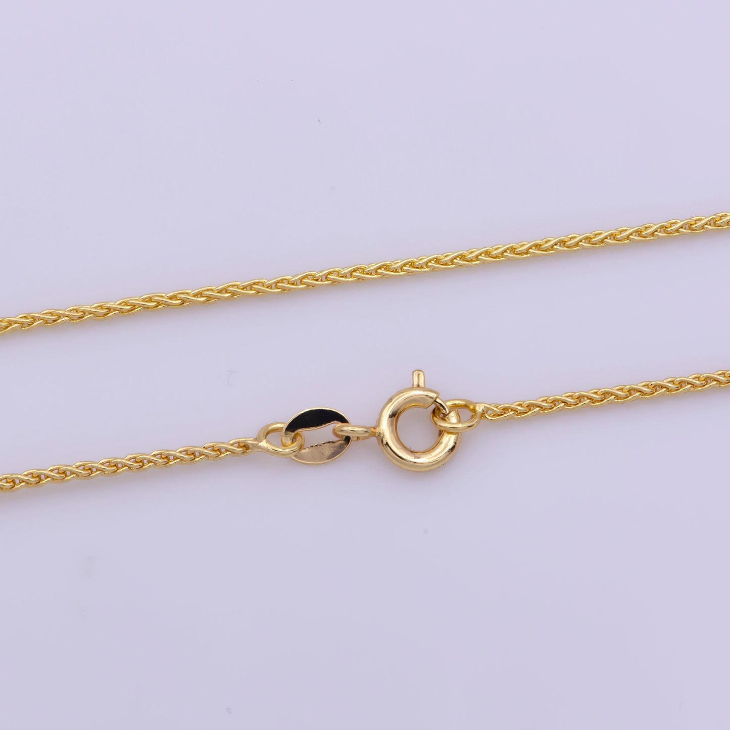 1pc 17.5'' ready to use gold intertwined necklace chain, twisted chain dainty necklace, unique for pendant charm necklace making, wa-379