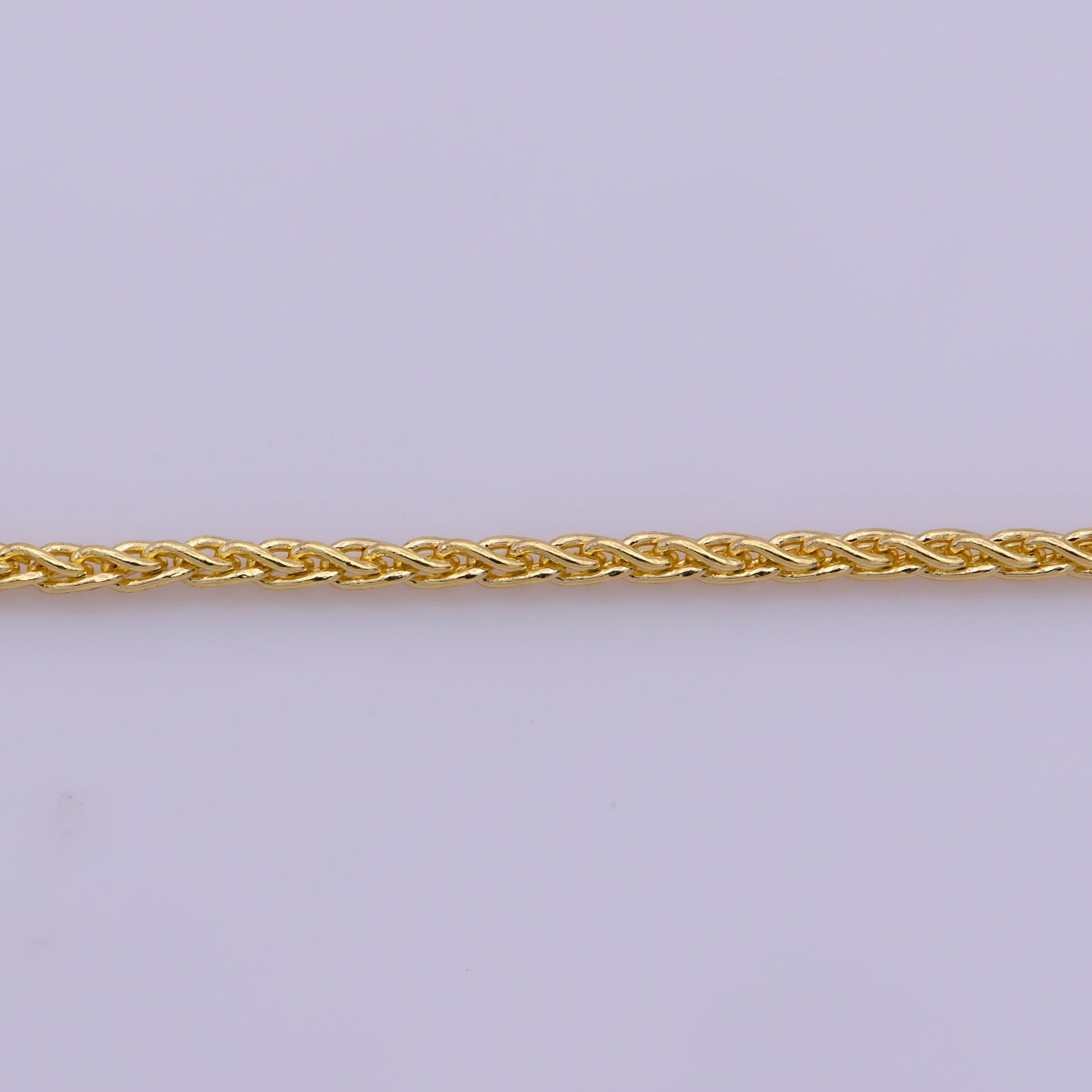 1pc 17.5'' ready to use gold intertwined necklace chain, twisted chain dainty necklace, unique for pendant charm necklace making, wa-379