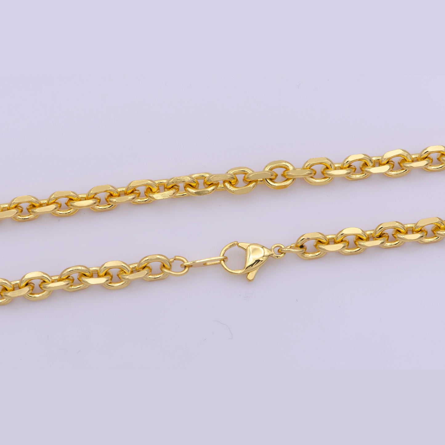 1pc 17.8 ready to use gold rolo necklace chain, layering rolo chain dainty necklace,for pendant charm necklace making,wa-296