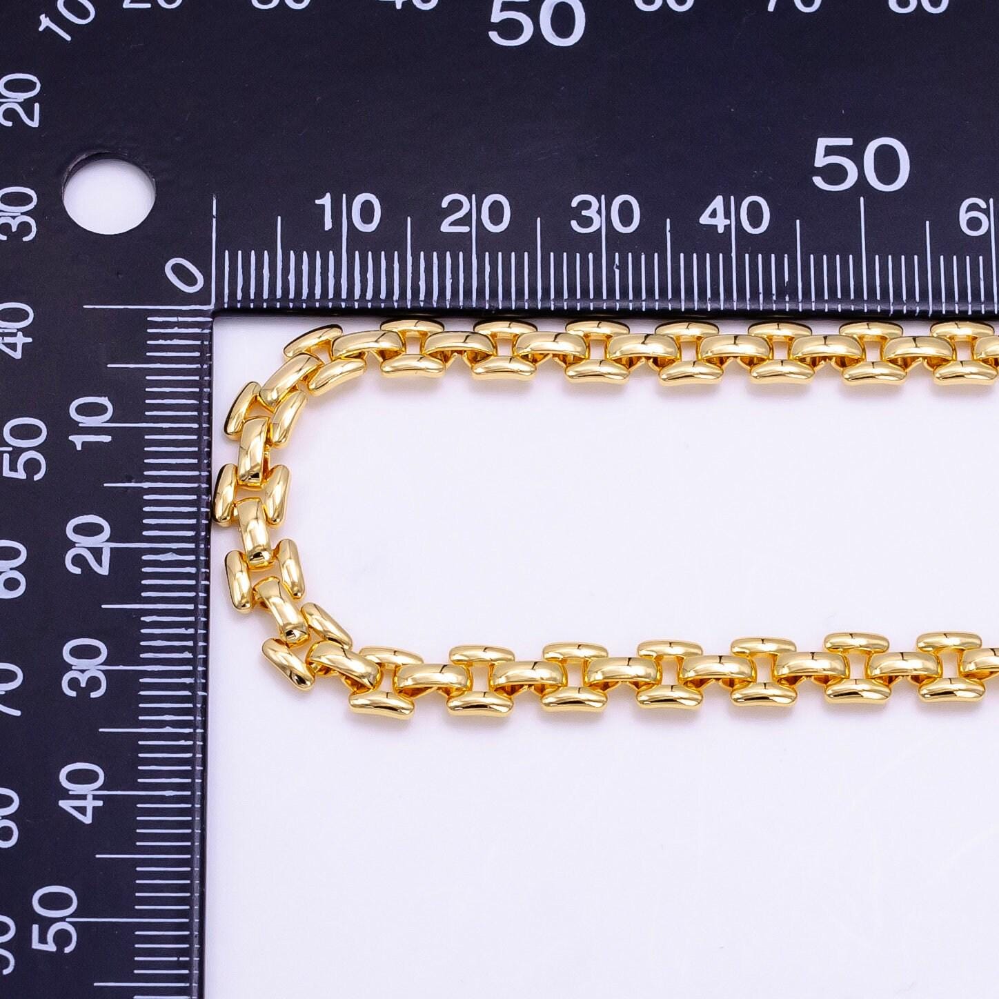 Bold gold panther chain necklace 16 inch long layering necklace statement necklace in 14k gold filled jewelry gift for her wa2474