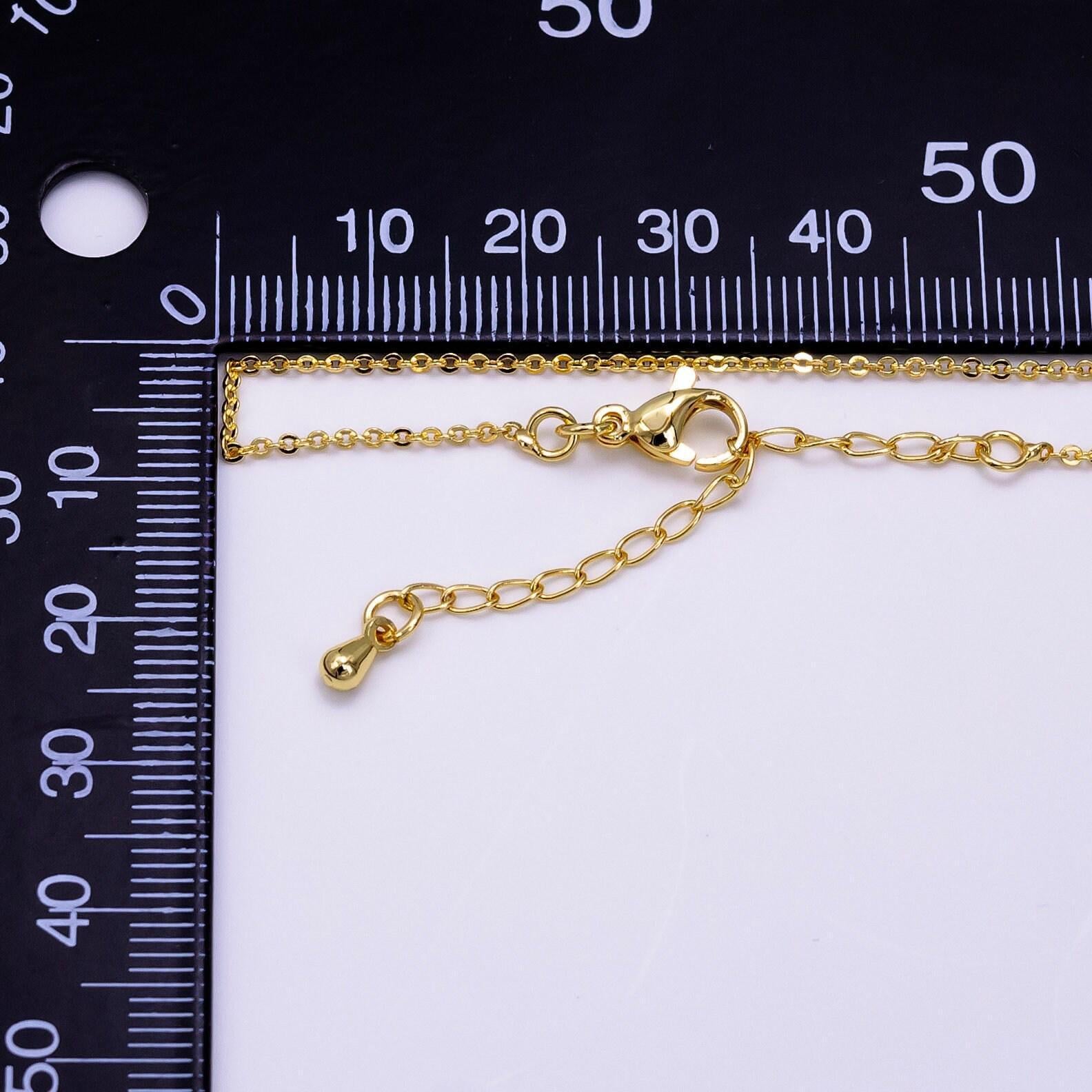 Dainty cable necklace delicate cable link layering chain necklace for minimalist jewelry inspired wa2453