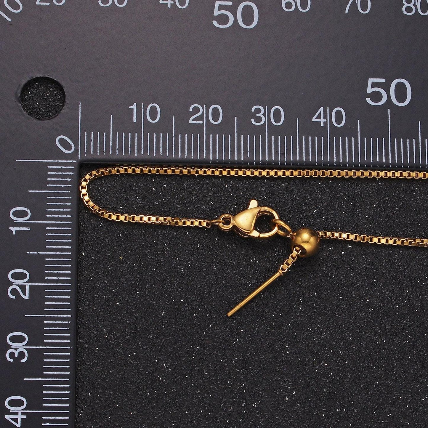 Stainless steel box chain necklace 1.1mm for jewelry making tarnish resistant chain | wa-2422