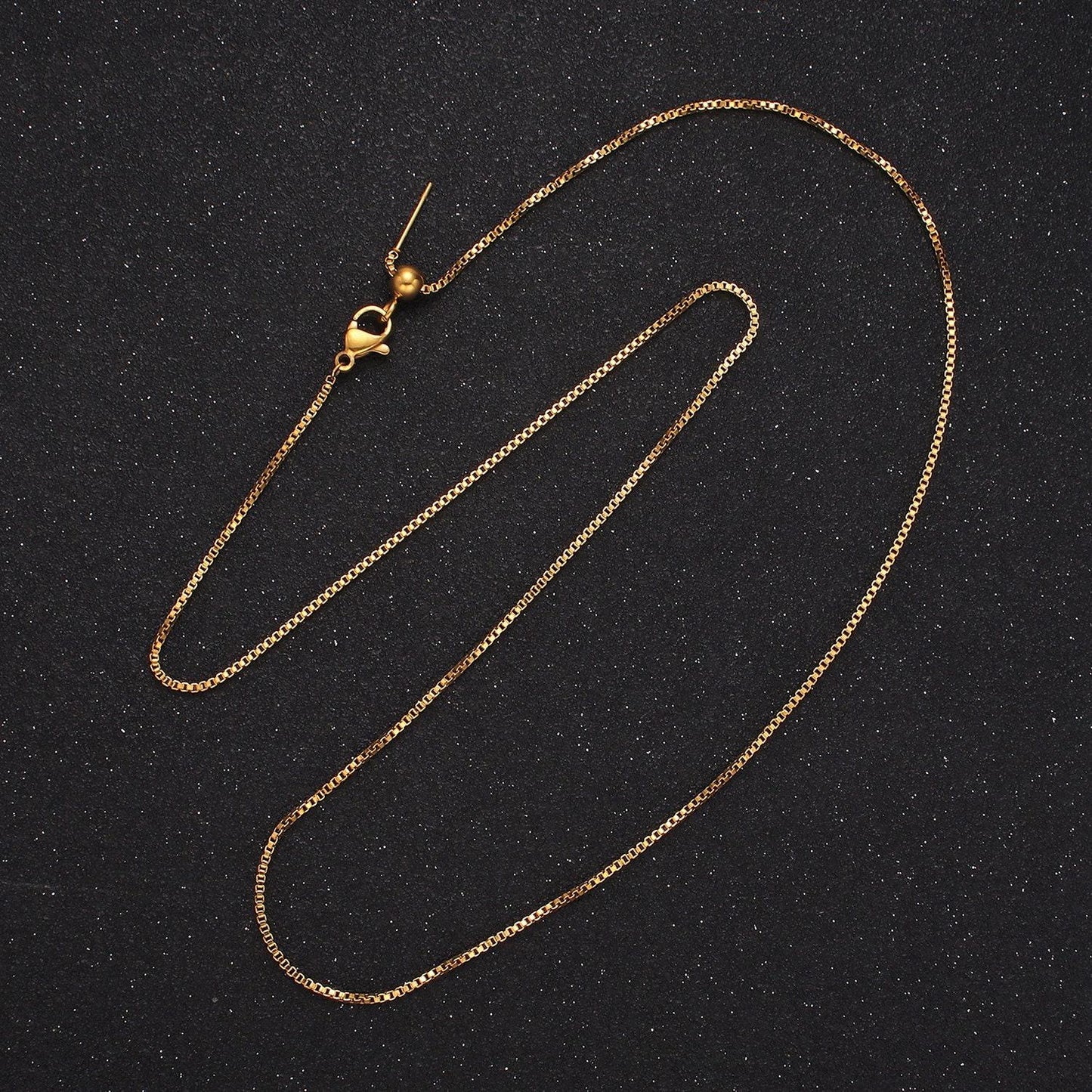 Stainless steel box chain necklace 1.1mm for jewelry making tarnish resistant chain | wa-2422