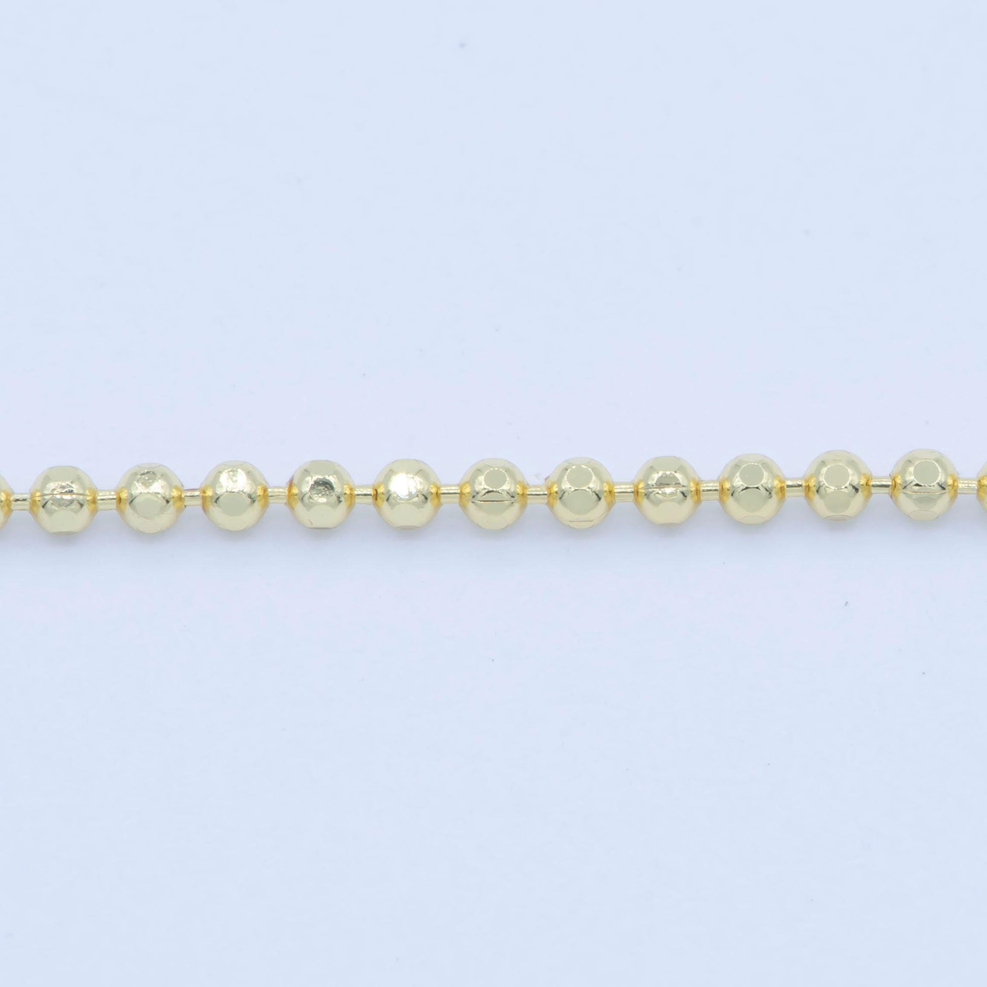 1pc 17.5'' ready to use gold bead necklace chain, layering beaded chain, dainty beaded necklace, for chain necklace, wa-234