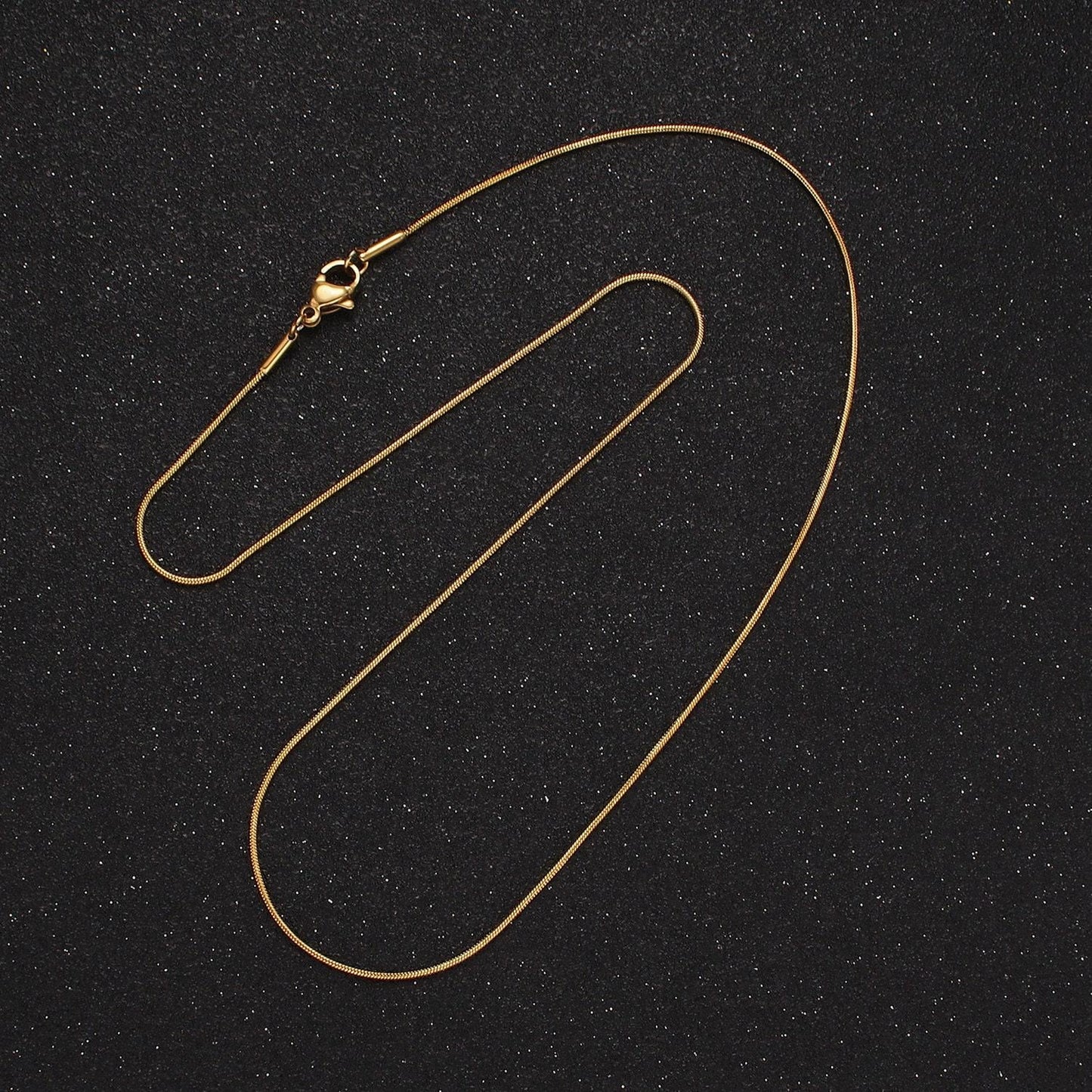Stainless steel 1mm snake herringbone 18 inch, 20 inch layering chain necklace | wa-2300 wa-2301
