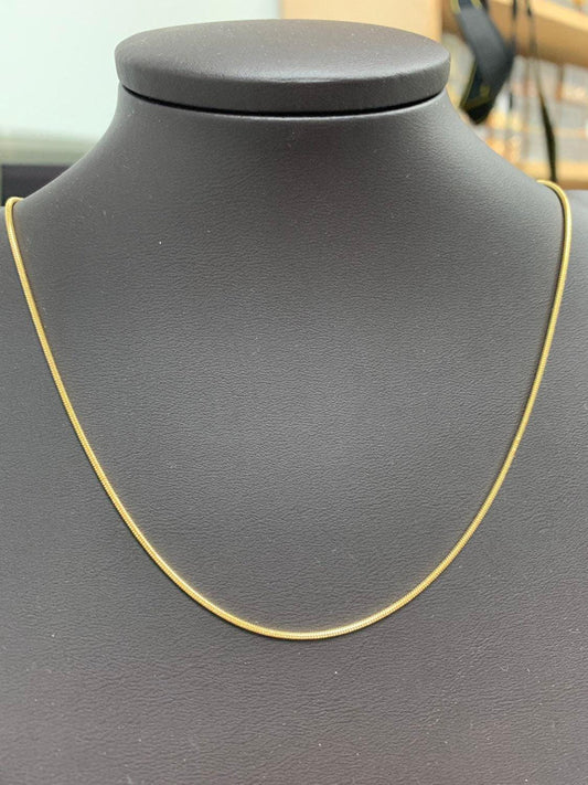 1pc 21.2'' ready to use gold cocoon necklace chain, layer snake chain dainty necklace, for pendant charm necklace making, wa-230