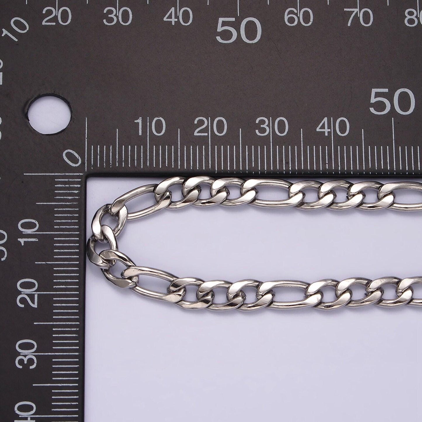 Stainless steel 5mm cuban curb 20 inch, 22 inch, 24 inch layering chain necklace | wa-2271 ~ wa-2273