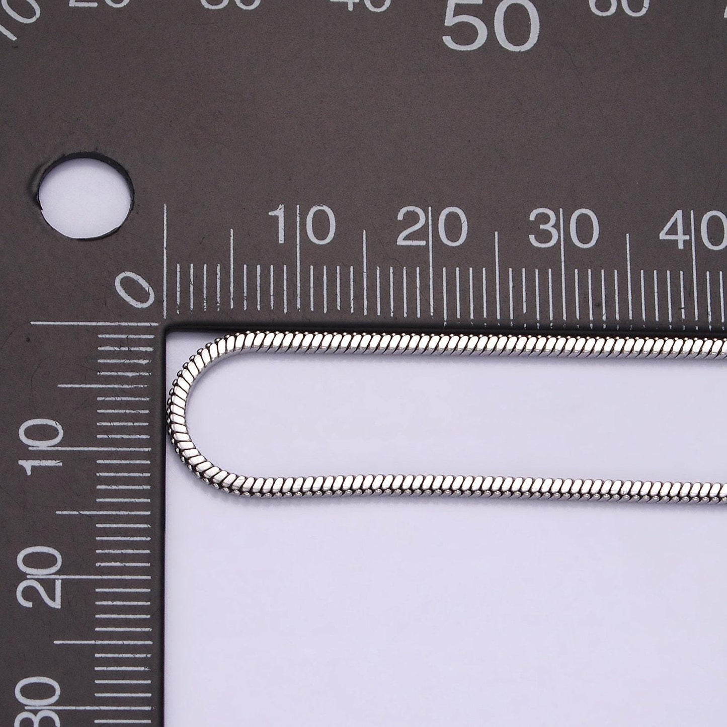 Stainless steel 1.5mm dainty snake chain 18 inch layering necklace | wa-2269