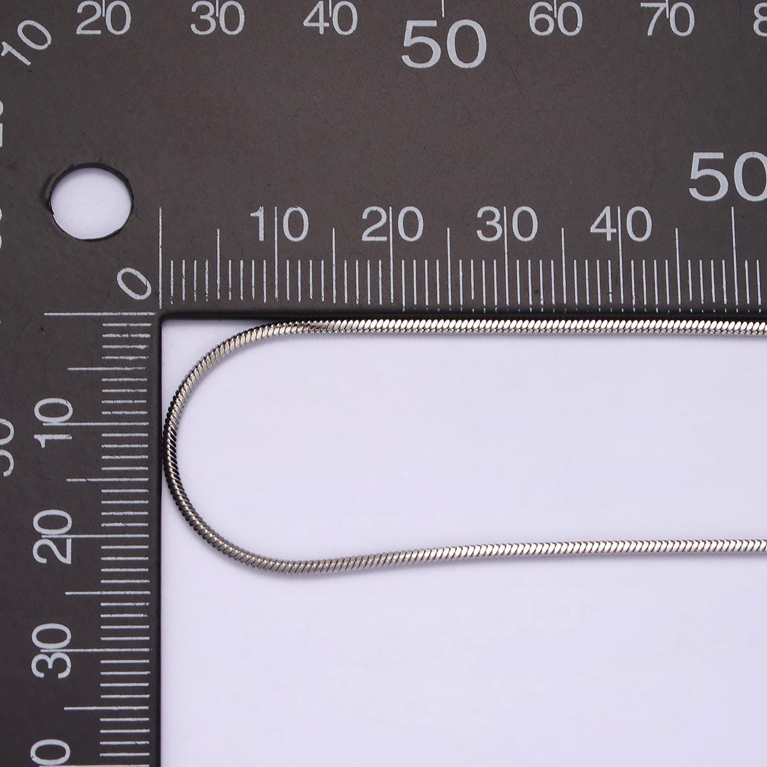 Stainless steel 1.2mm dainty cocoon omega 20 inch layering chain necklace | wa-2268