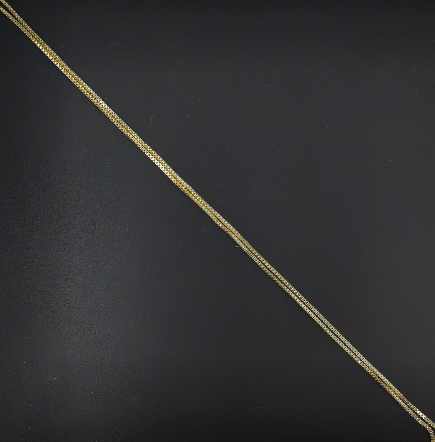1pc 18'' ready to wear gold square box chain necklace, layering dainty box chain for jewelry making with pendant charm, wa 223