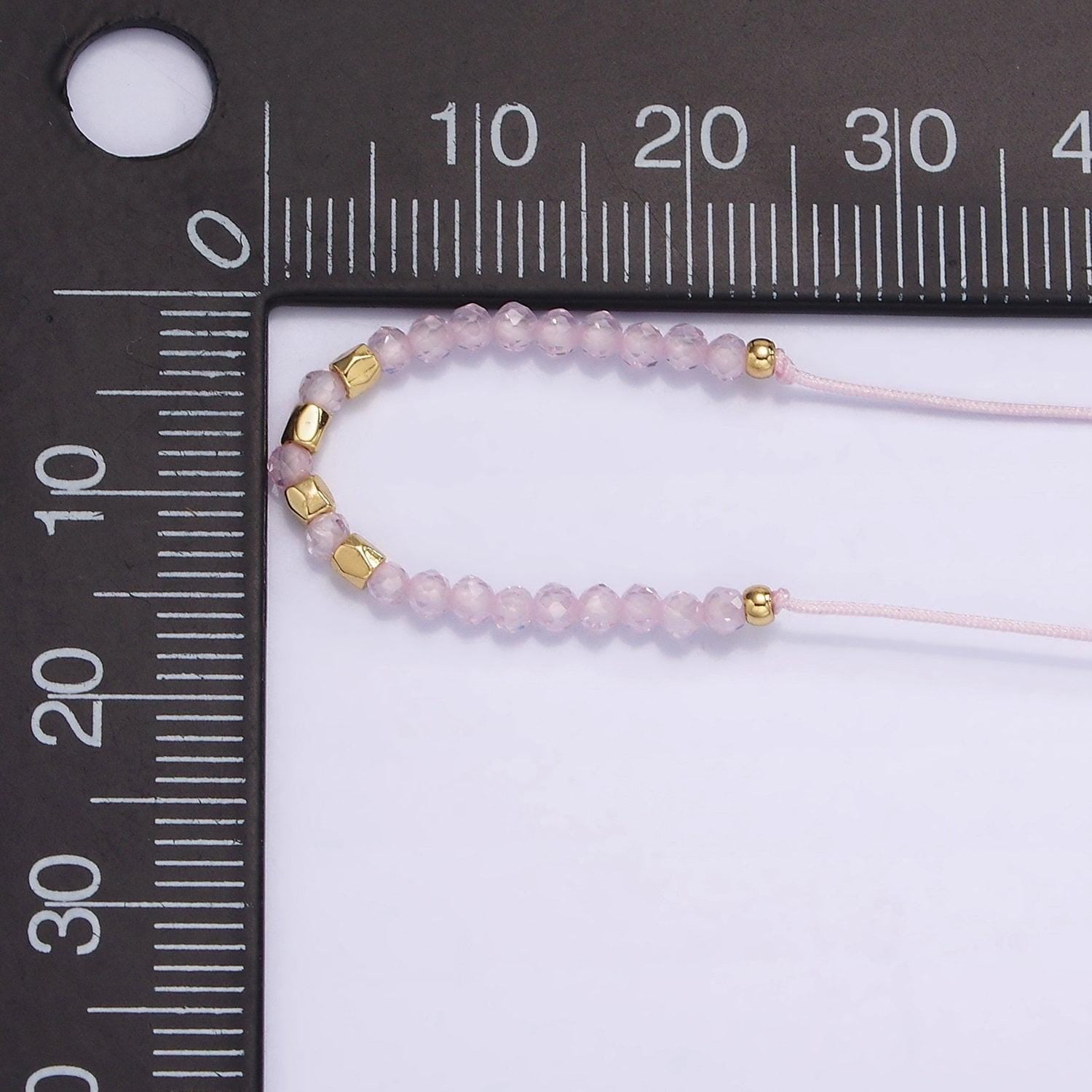 Pink friendship bracelet rope cord adjustable bracelet for women with gold beads wa2212 wa2213 wa2214
