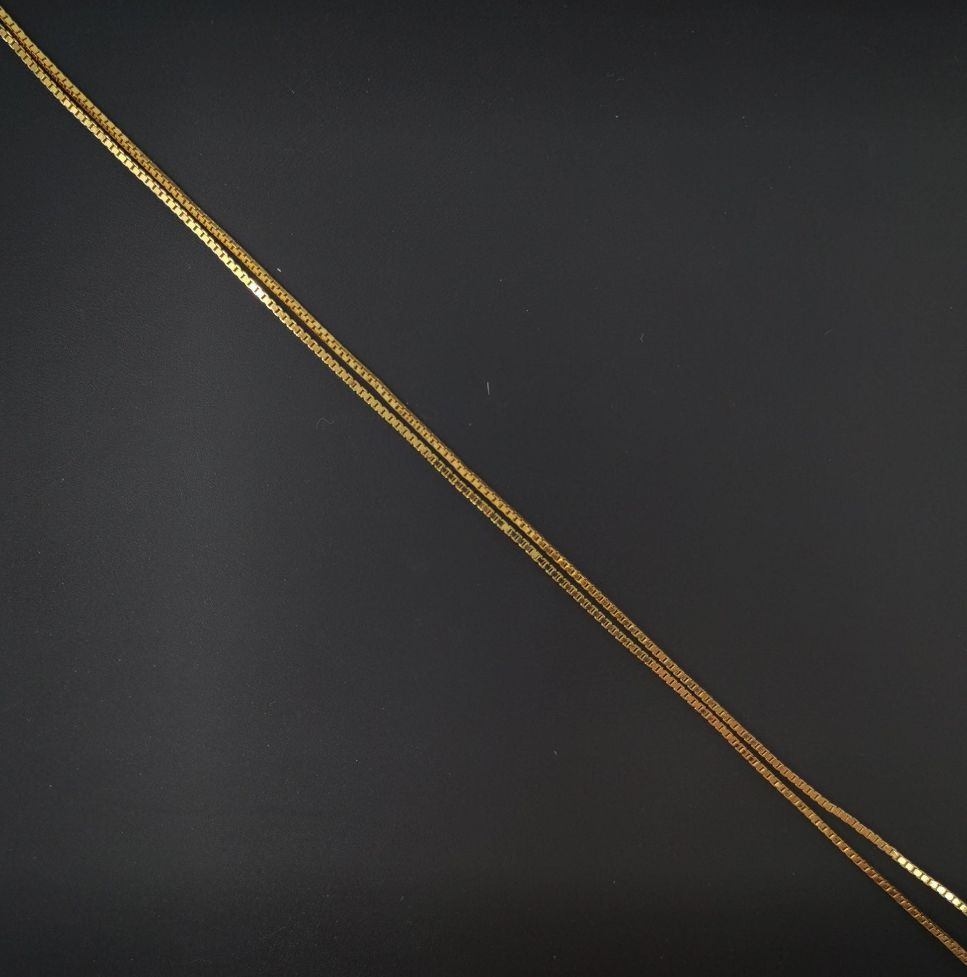 1pc 19.7'' ready to wear gold square box chain necklace, layering dainty box chain for jewelry making with pendant supply wa215