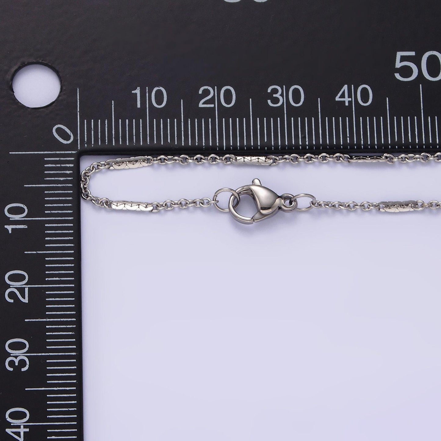 Dainty cable chain necklace for women stainless steel necklace 19.68 inch long wa-2105