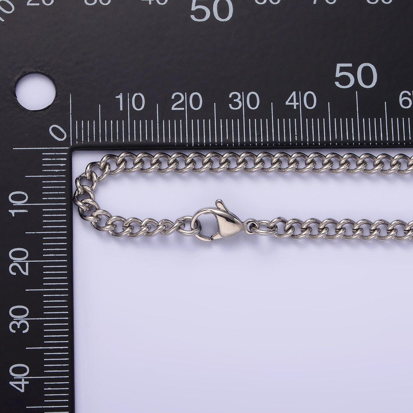 Stainless steel cable chain necklace 3.5mm cable chain jewelry making 18 inch women necklace wa2097