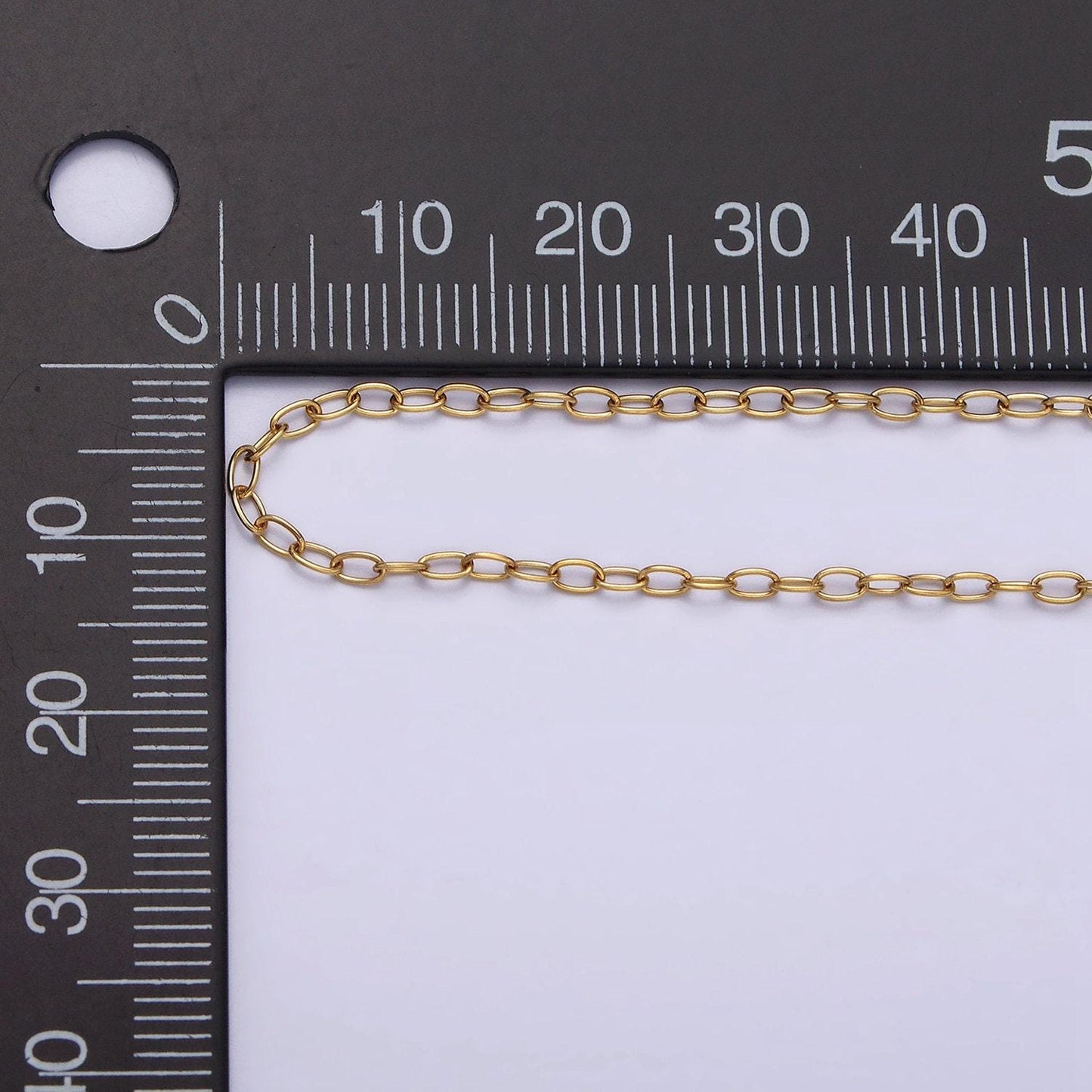 Stainless steel 1.8mm dainty cable 18 inch layering chain necklace | wa-2026