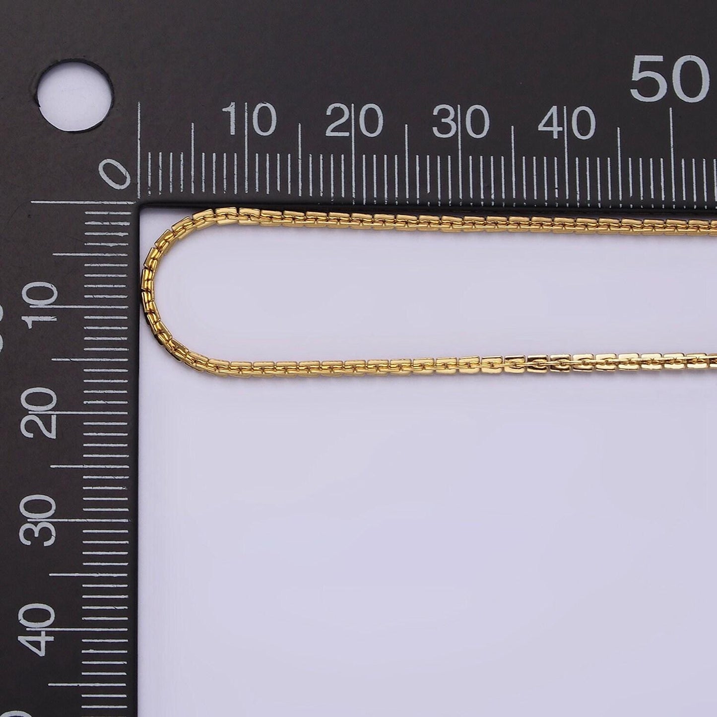 Stainless steel 1.6mm dainty designed square link 18 inch layering chain necklace | wa-2003