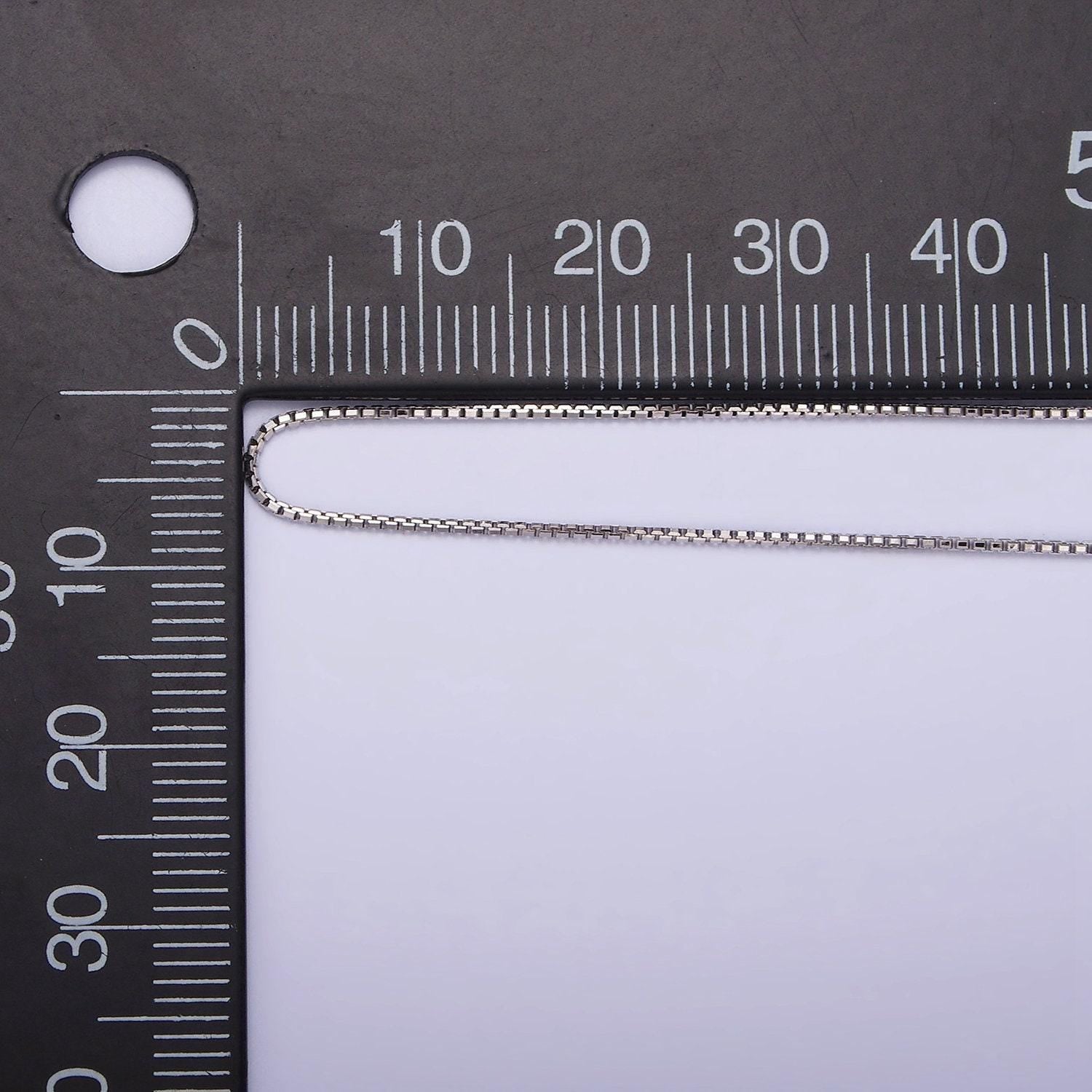 Dainty simple chain necklace sterling silver necklace thin box necklace minimalist jewelry necklace everyday necklace gift for her wa-1986