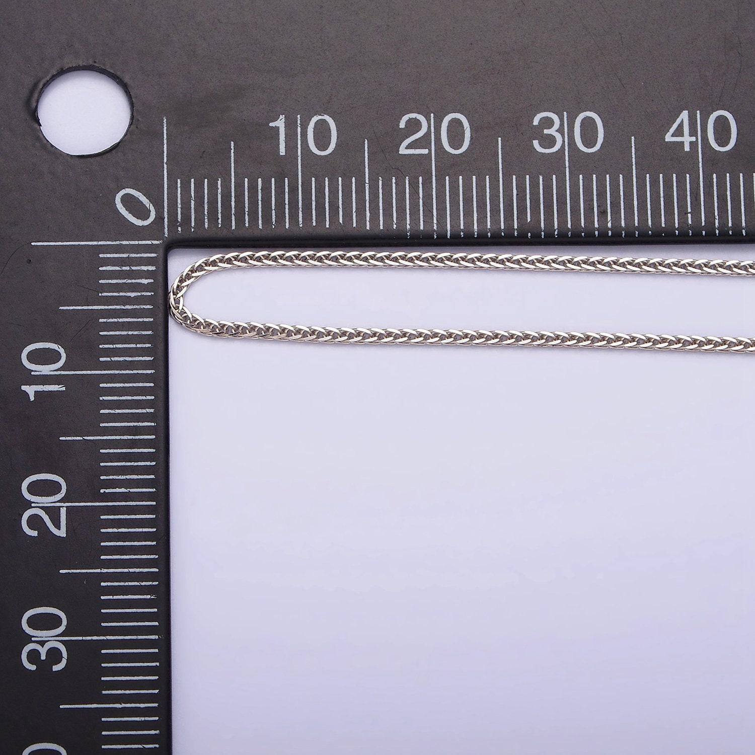 Solid 925 sterling silver 0.7mm thin curb link chain pendant necklace for her ready to wear chain minimalist jewelry wa-1969