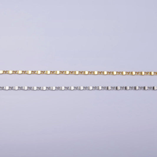 24k gold filled twisted chain with gold beads for wholesale necklace dainty satellite chain jewelry making supplies | wa1847 wa1848