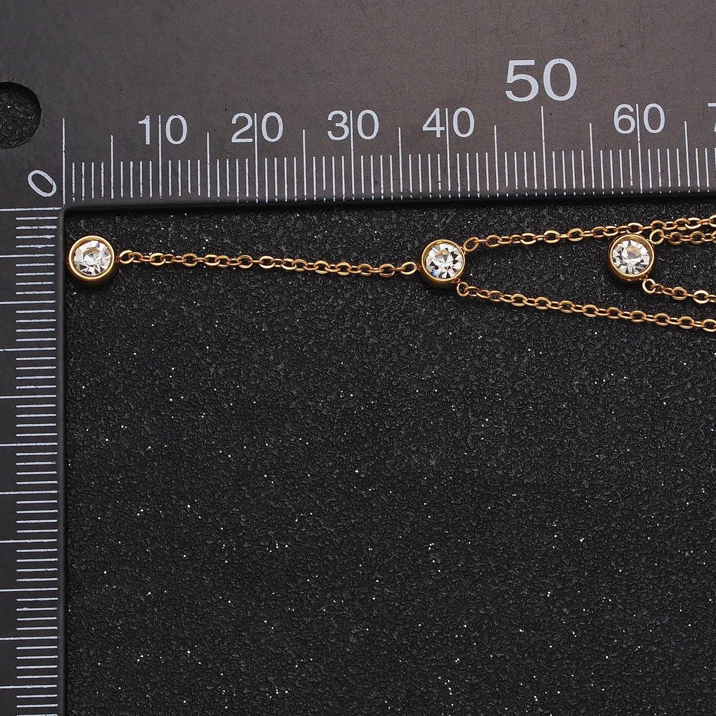 Dainty lariat y necklace for women round bezel cut long drop necklace layered chain necklace minimalist jewelry for mother day gift wa1715