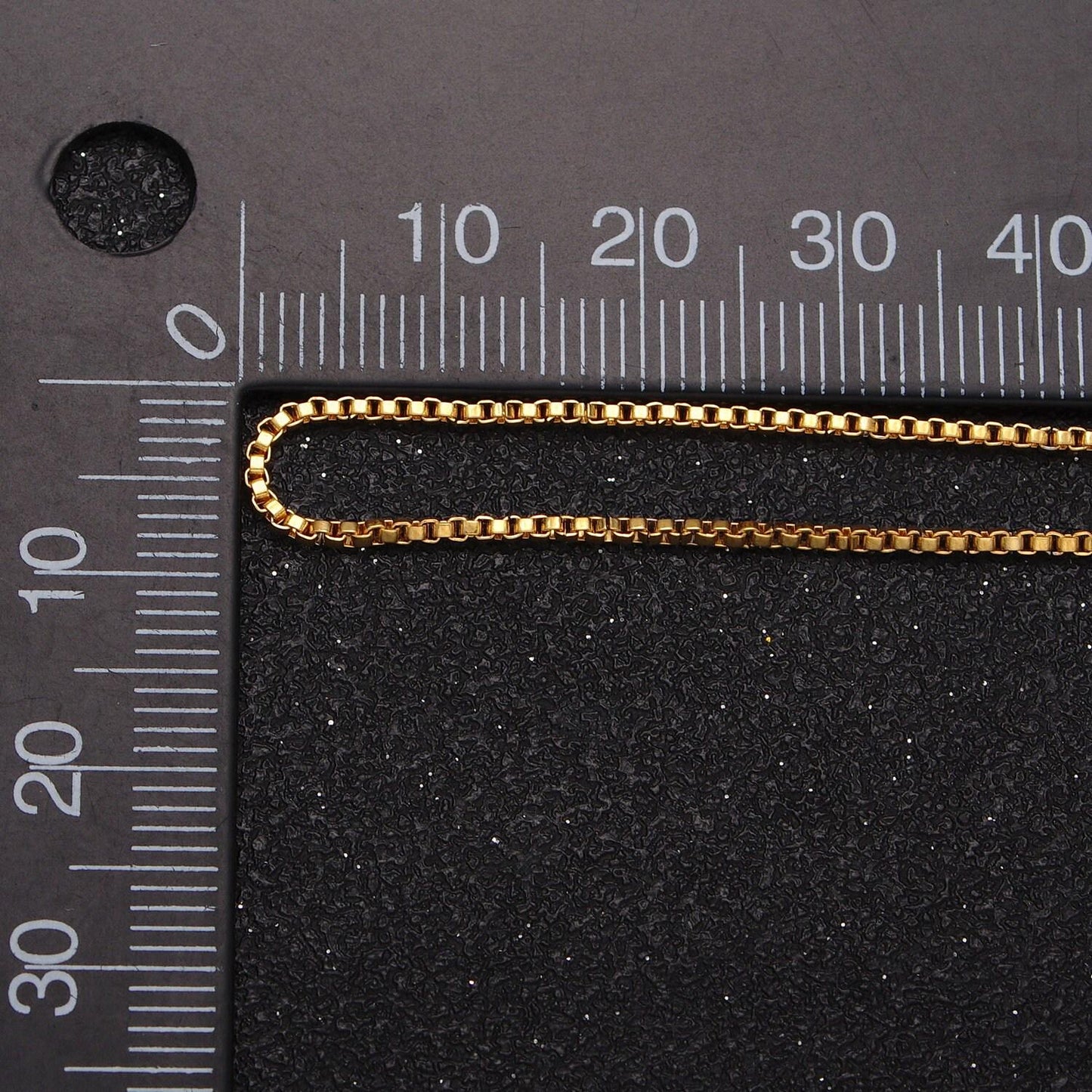 17.7" necklace stainless steel square box chain necklace dainty box chain for jewelry making with pendant charm wa-1698