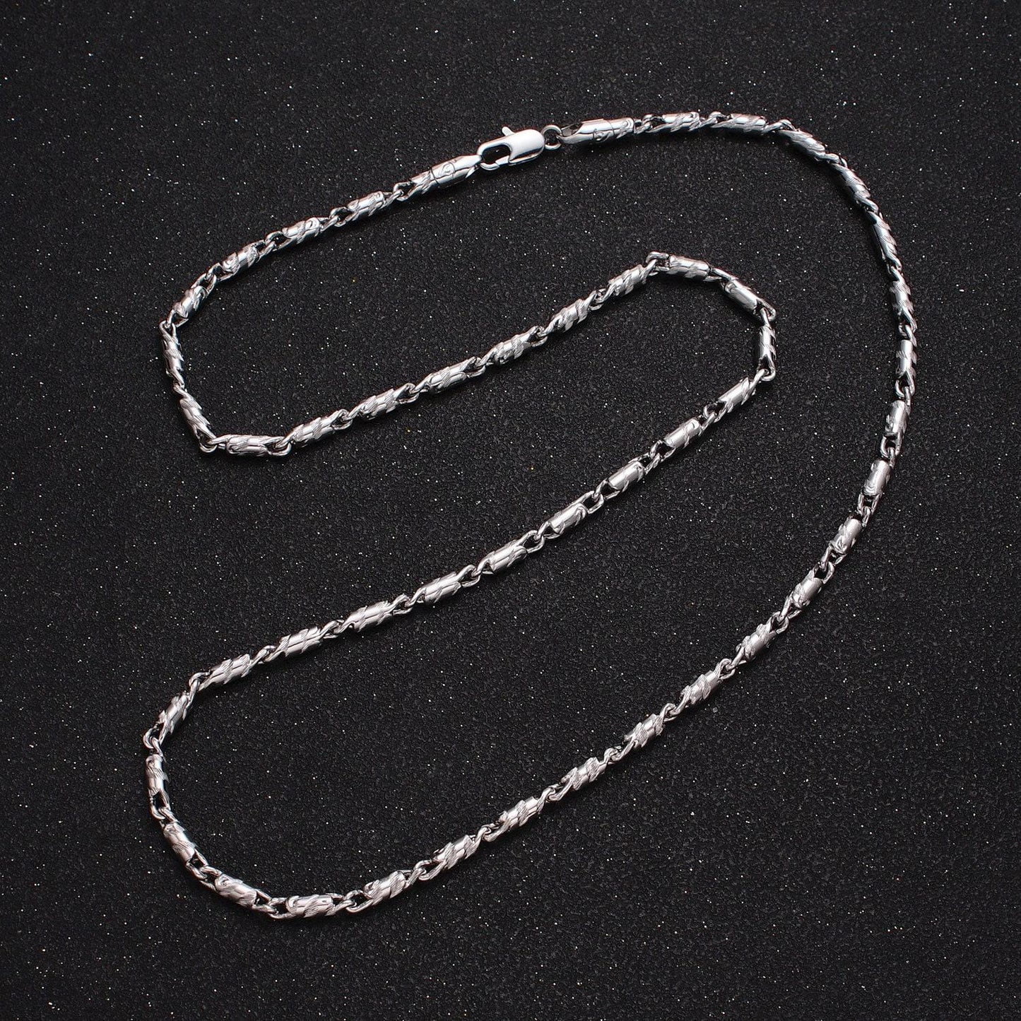 Silver tube bar chain necklace 21.75 inch necklace for layer necklace wholesale chain for jewelry making supply wa-1607