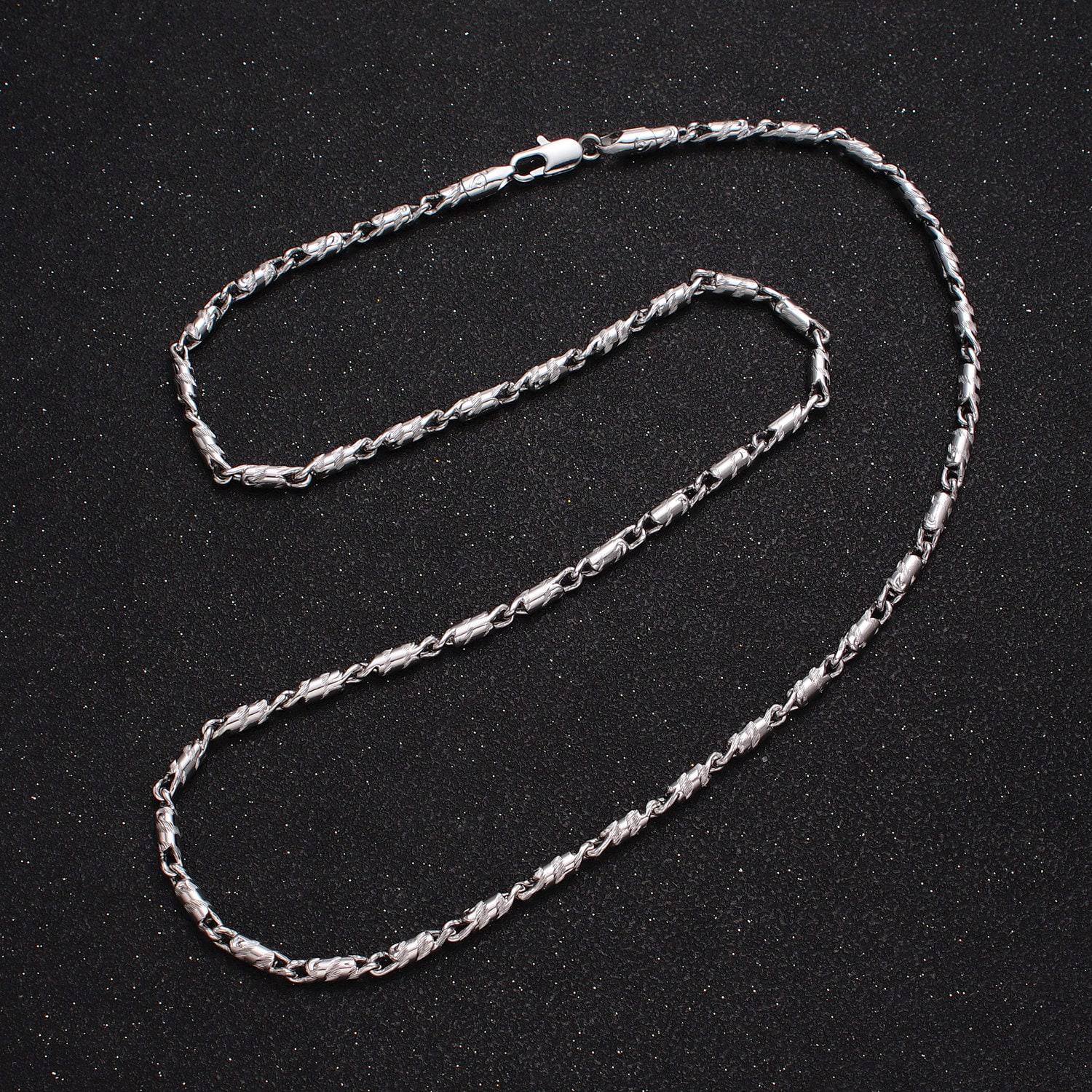 Silver tube bar chain necklace 21.75 inch necklace for layer necklace wholesale chain for jewelry making supply wa-1607
