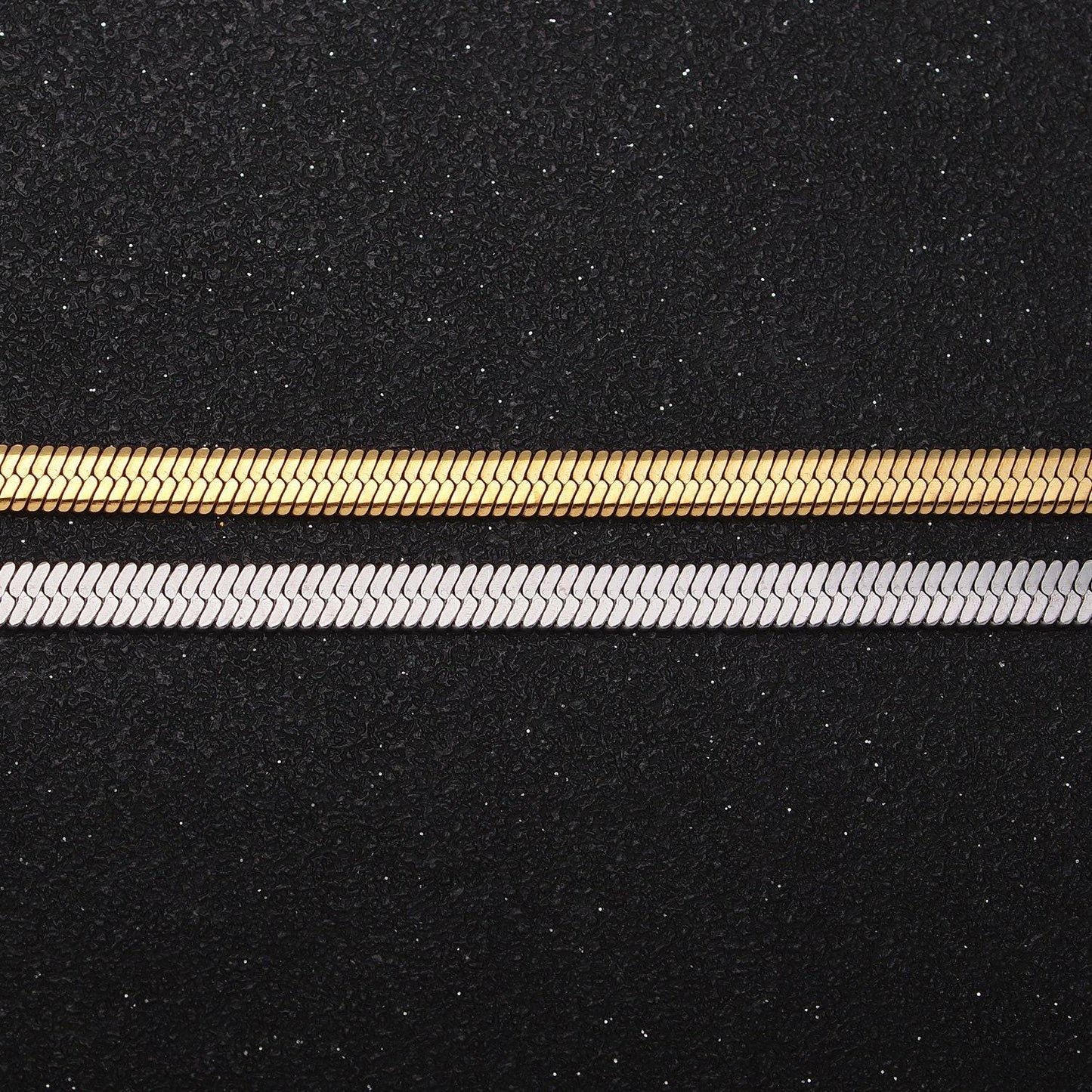2.5mm stainless steel herringbone chain necklace for jewelry making, 18 inch finished ready to wear herringbone chain wa1552