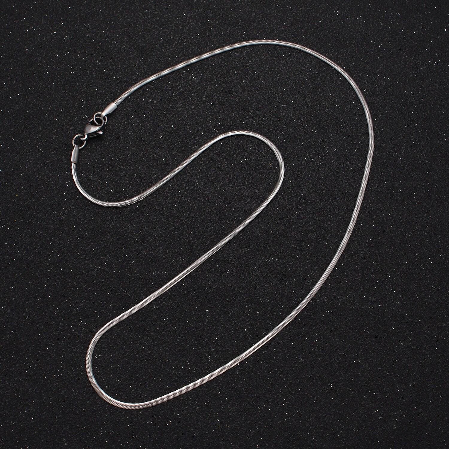 Gold herringbone necklace stainless steel snake chain 17.75 inch dainty ready to wear chain for minimalist jewelry tarnish free chain wa1548
