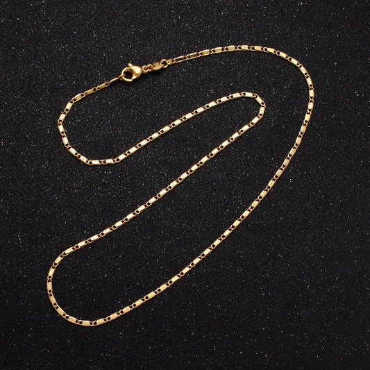 15.7" choker chain ready to use gold scroll necklace chain, layering dainty necklace, perfect for pendant charm necklace wa-1545